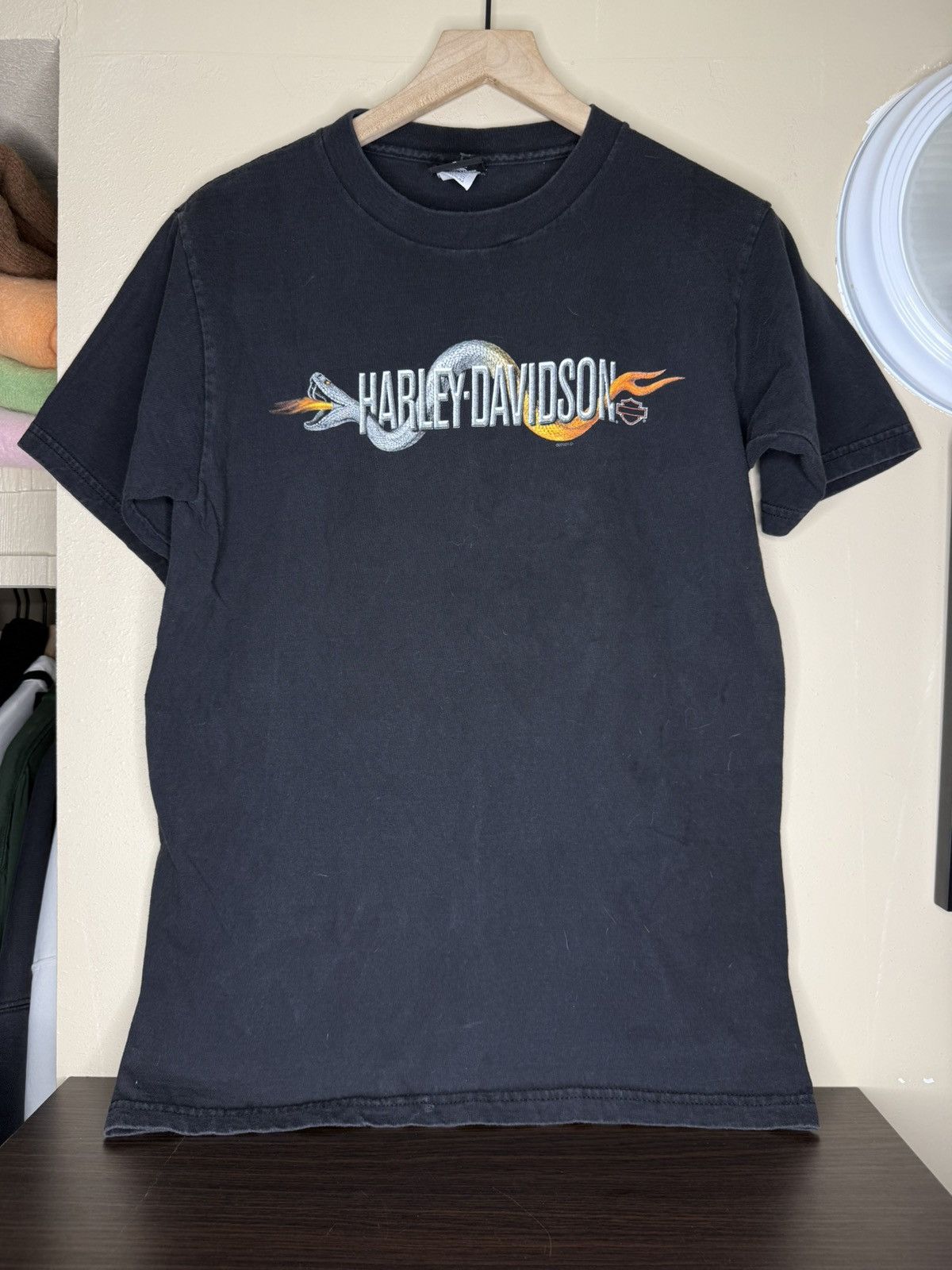Harley Davidson Vintage 2002 Harley Davidson Rattlesnake Snake Logo size M Size US M / EU 48-50 / 2 - 1 Thumbnail