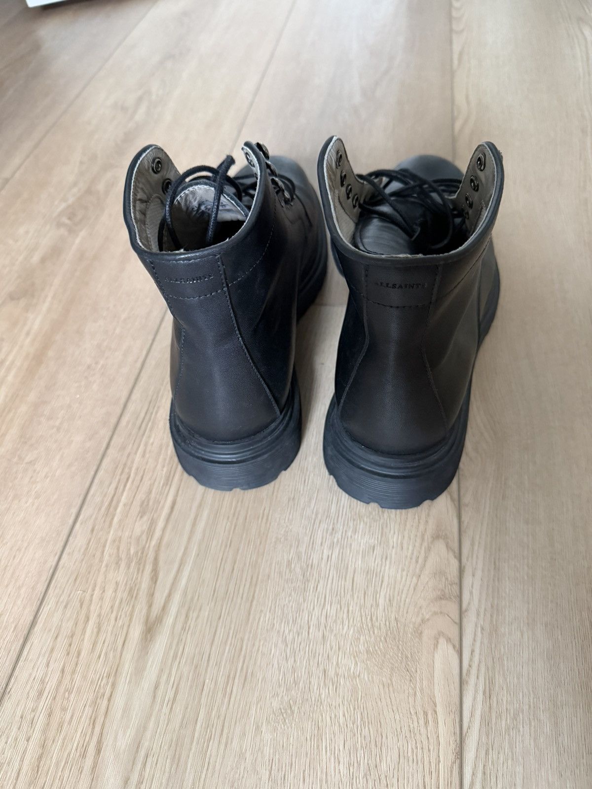 Allsaints AllSaints NIDD Black Leather Boots Size US 9 / EU 42 - 4 Thumbnail