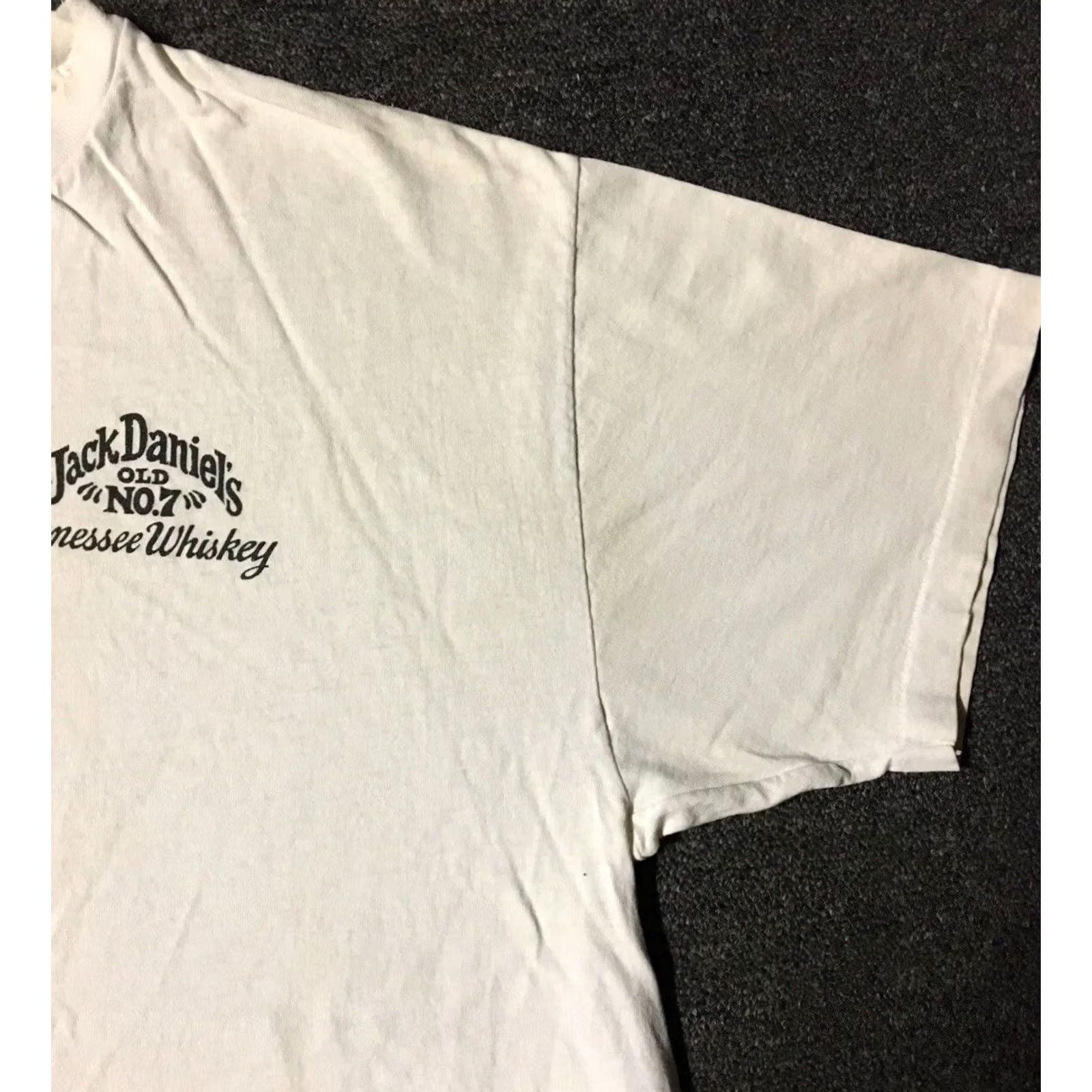 Vintage VINTAGE Jack Daniels Shirt Main Selling Point White Short Sleeve L Distressed Grunge Biker Punk 90s Beer Bar USA Men T-Shirt Size US L / EU 52-54 / 3 - 6 Thumbnail