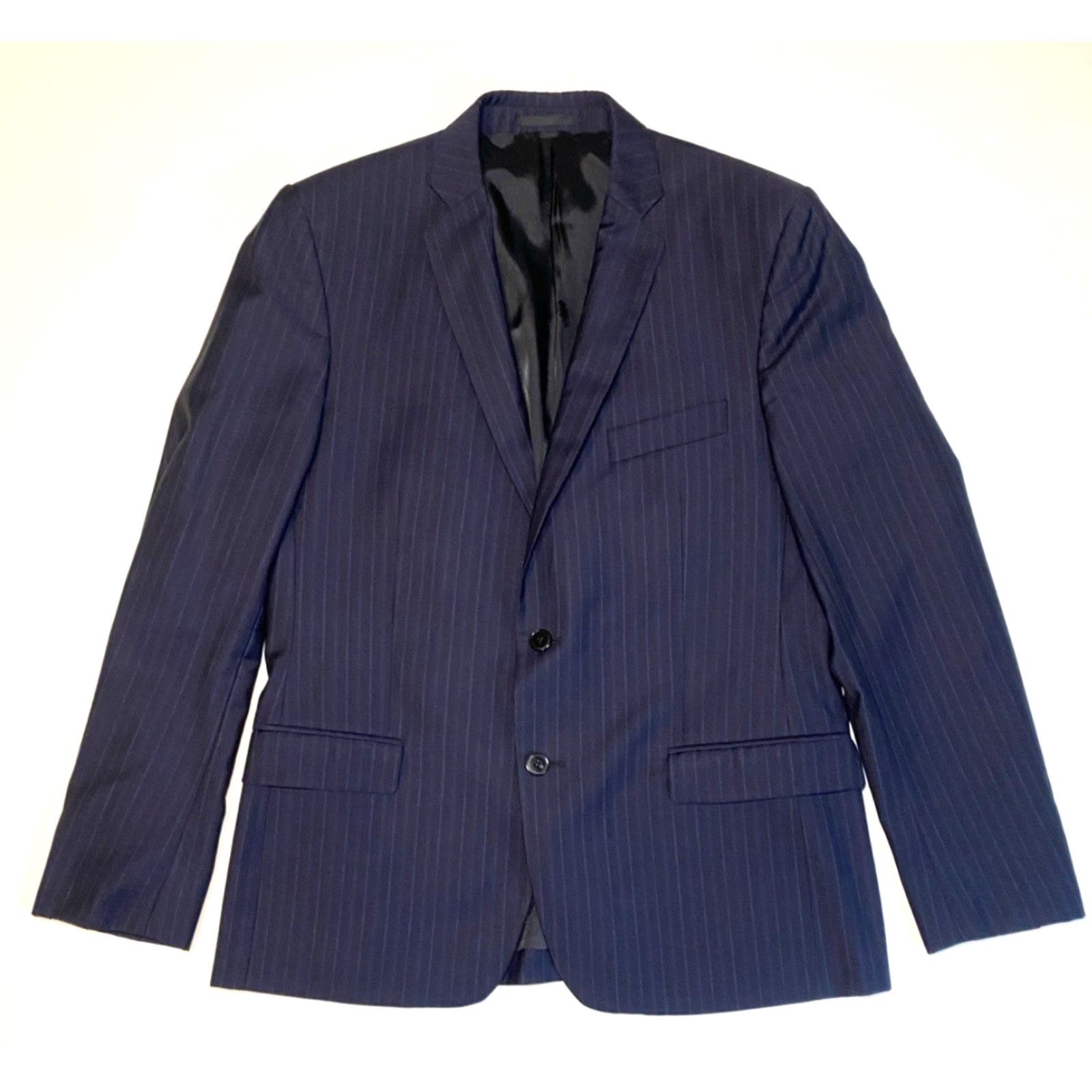 Versace Versace Collection Wool Suit Jacket Navy IT 50 US 40 Men’s Single-Breasted 3-Button - Vintage Size 40R - 3 Thumbnail