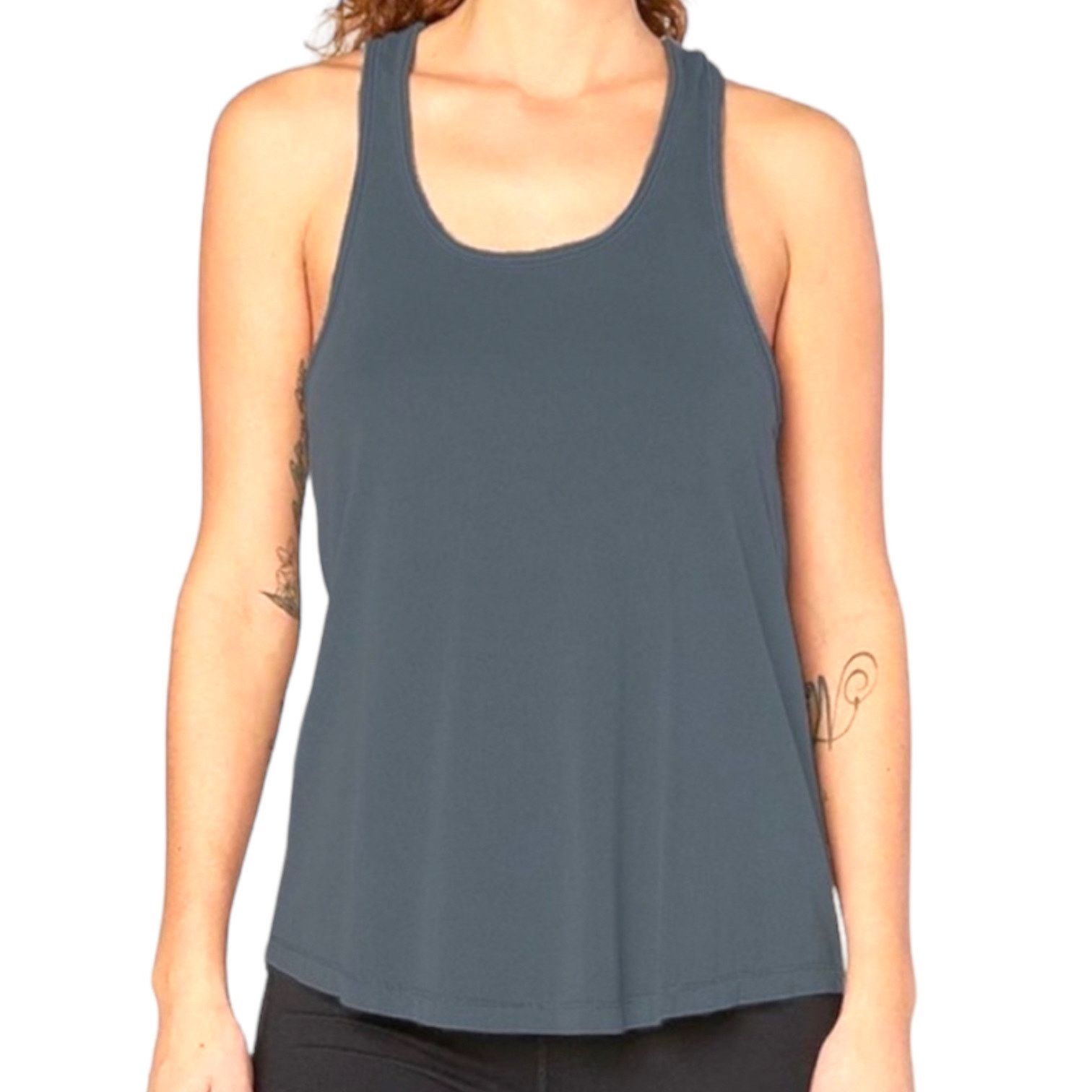 Threads 4 Thought T4T Namaste Tank - Racerback Raw Edge Soft Organic Cotton Size S / US 4 / IT 40 - 2 Thumbnail