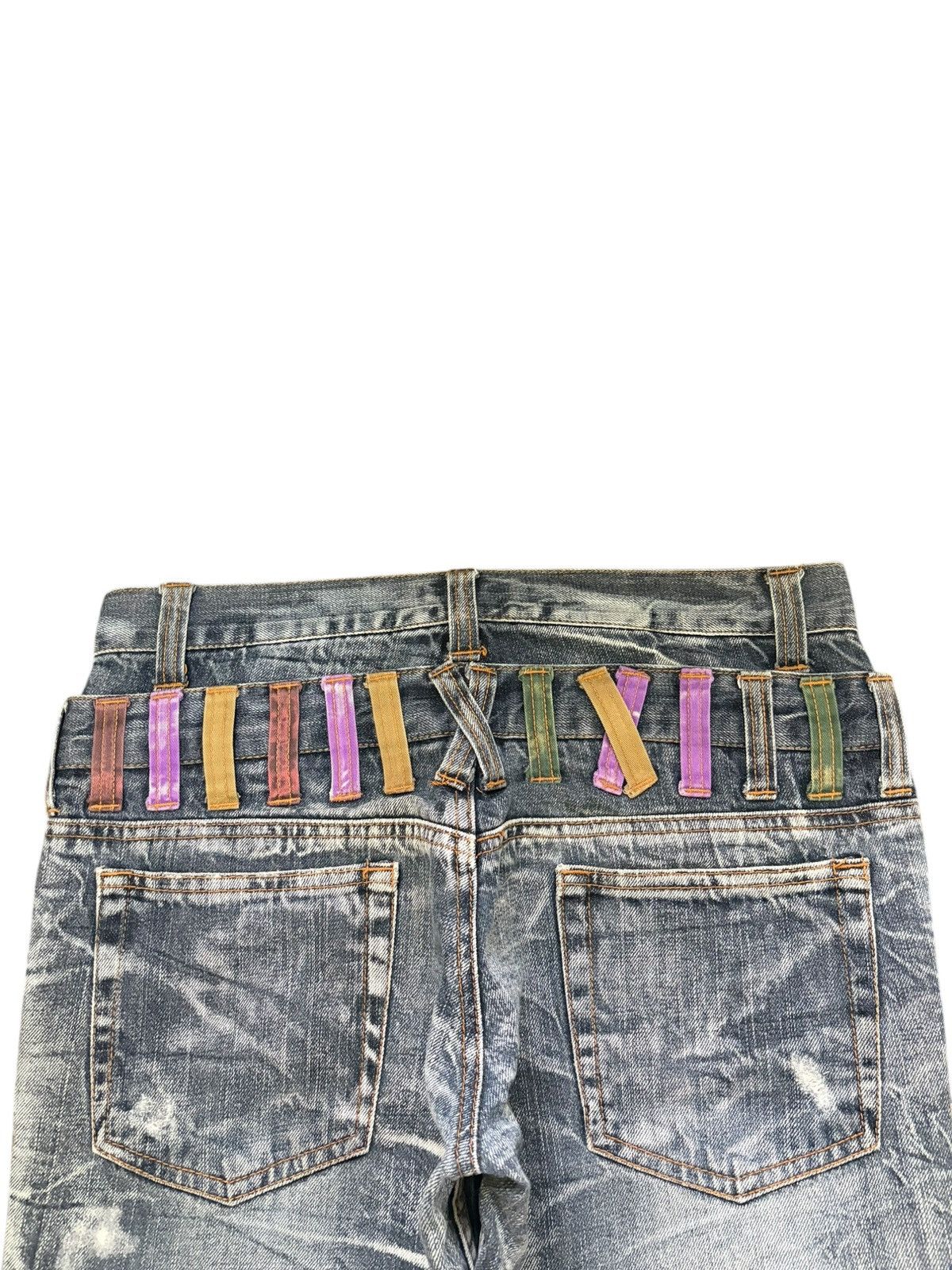 Edwin Vintage Japanese Nylaus Double Waist Distressed Jeans Size US 31 - 4 Thumbnail