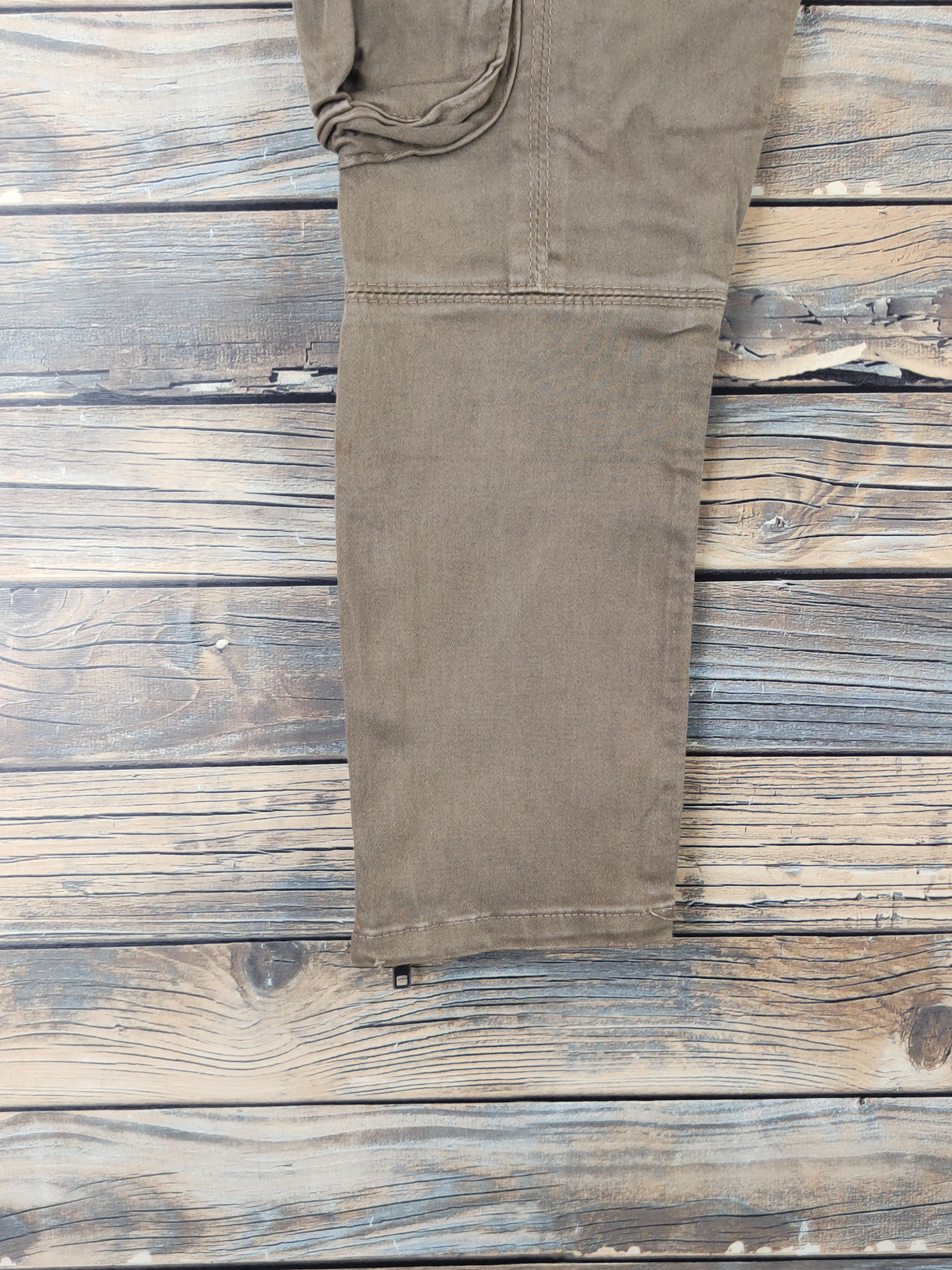 Japanese Brand DL Rienda Beige Multipocket Cargo Pants #46-285T Size 27" / US 4 / IT 40 - 10 Thumbnail