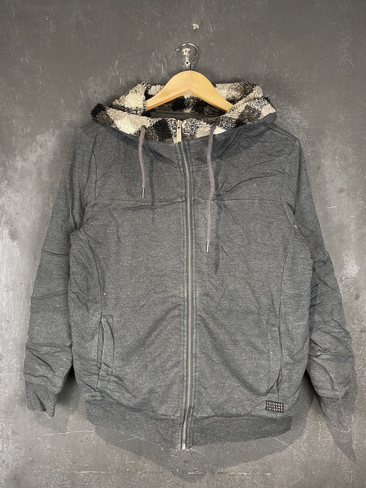 FRJ Fur Hoodie Zipped Up Jacket Hoodie