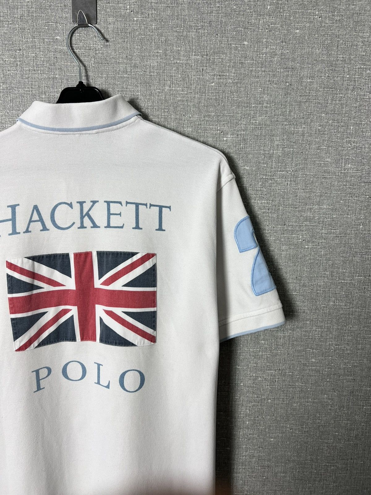Hackett Rare Hackett Polo #2 Great Britain Flag Big Logo T-Shirt Size US M / EU 48-50 / 2 - 3 Thumbnail