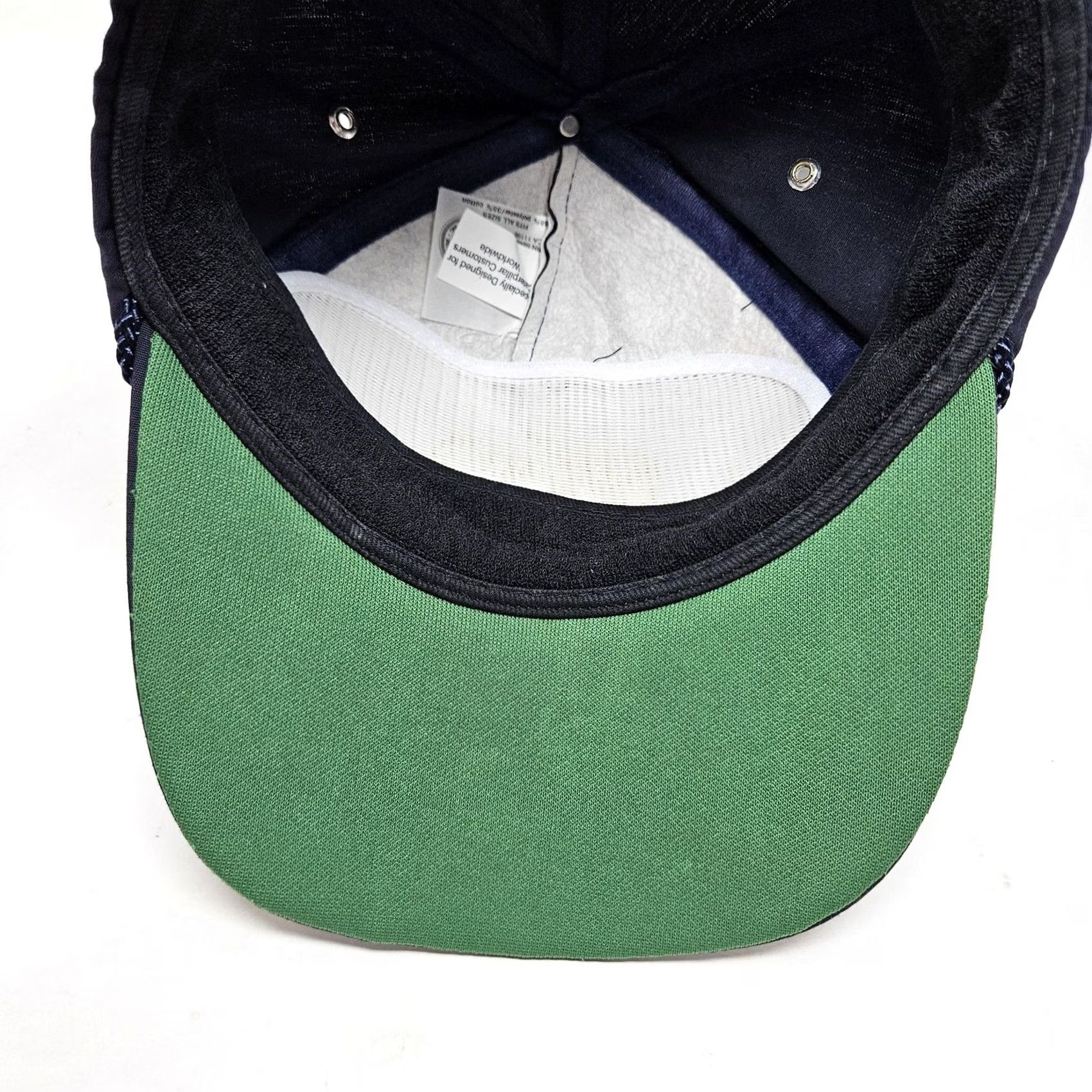 Vintage Caterpillar Hat Cap Navy Blue VIP Embroidered Gold Leaf Rope Mens Strap Back Size ONE SIZE - 6 Thumbnail