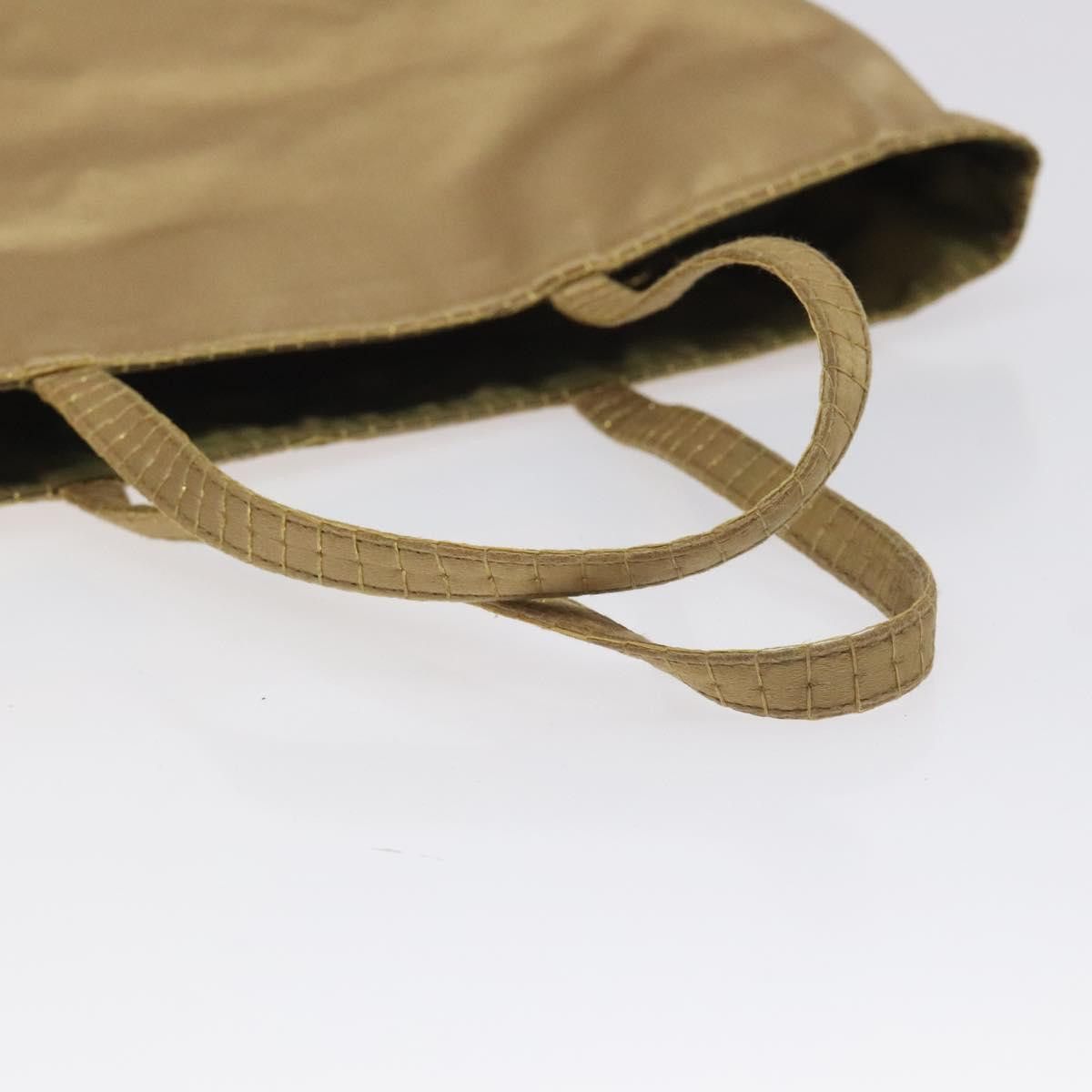 Prada PRADA Hand Bag Satin Beige Gold Size ONE SIZE - 7 Thumbnail