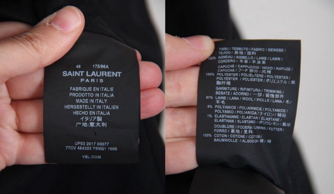 Saint Laurent Paris Saint Laurent Leather Biker All Over Pocket Detail Jacket Size US M / EU 48-50 / 2 - 6 Thumbnail