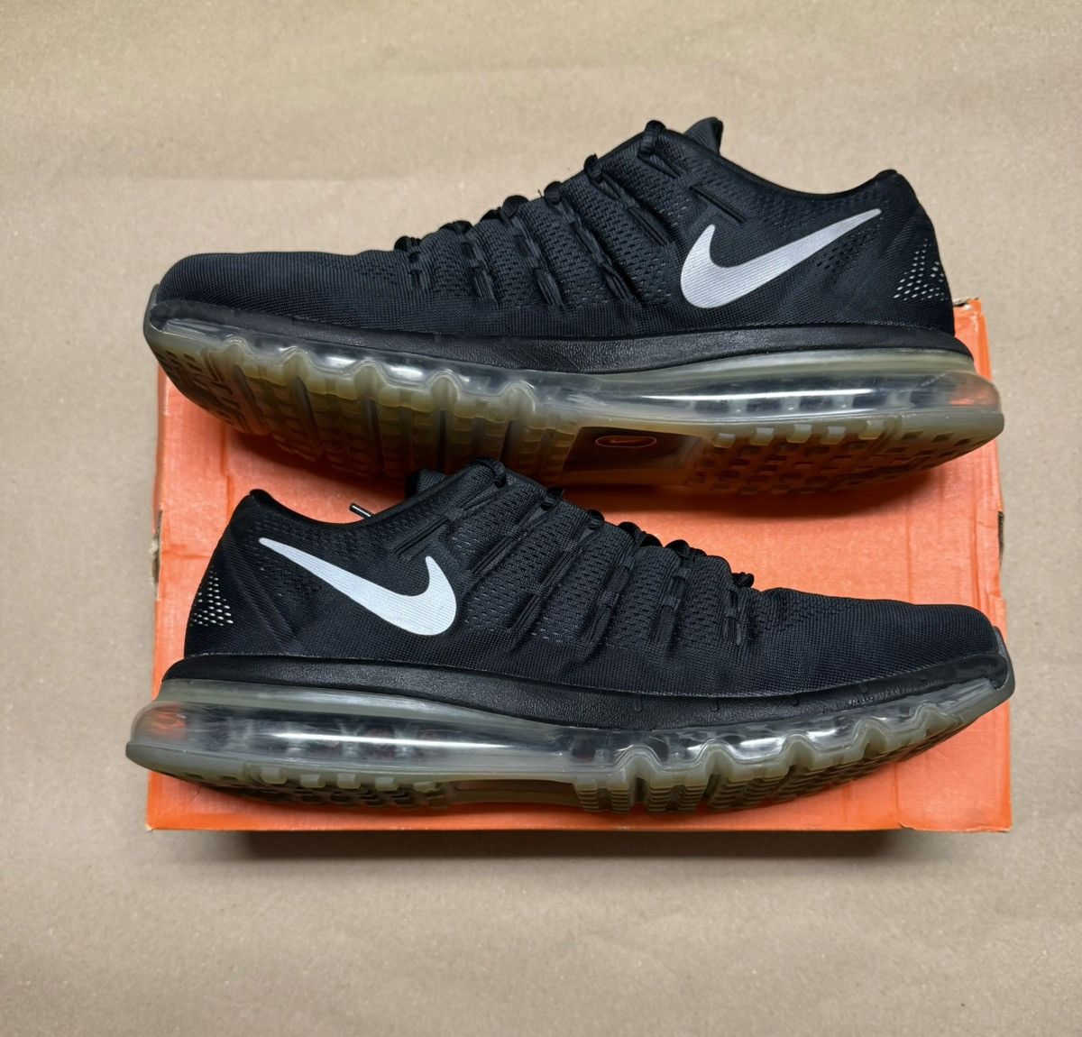 Nike Nike Air Max 2016 Black men’s running shoes size 14 Rare! Size US 14 / EU 47 - 2 Thumbnail