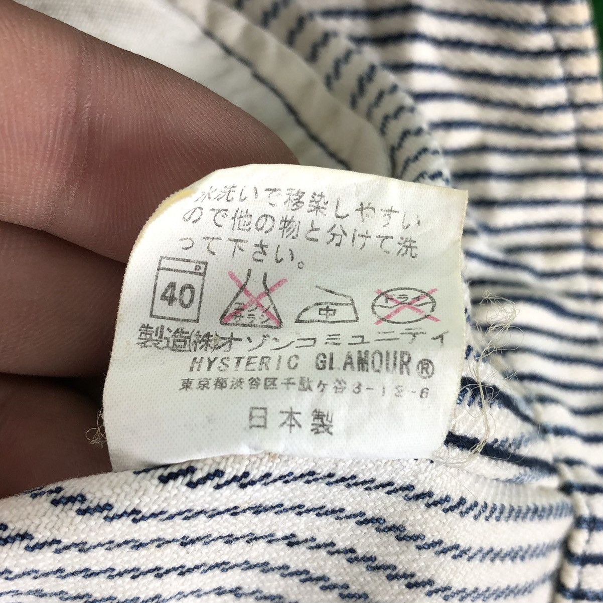 Hysteric Glamour Vintage 90's Hysteric Glamour Hickory Stripe Denim Jacket Size XS / US 0-2 / IT 36-38 - 15 Thumbnail