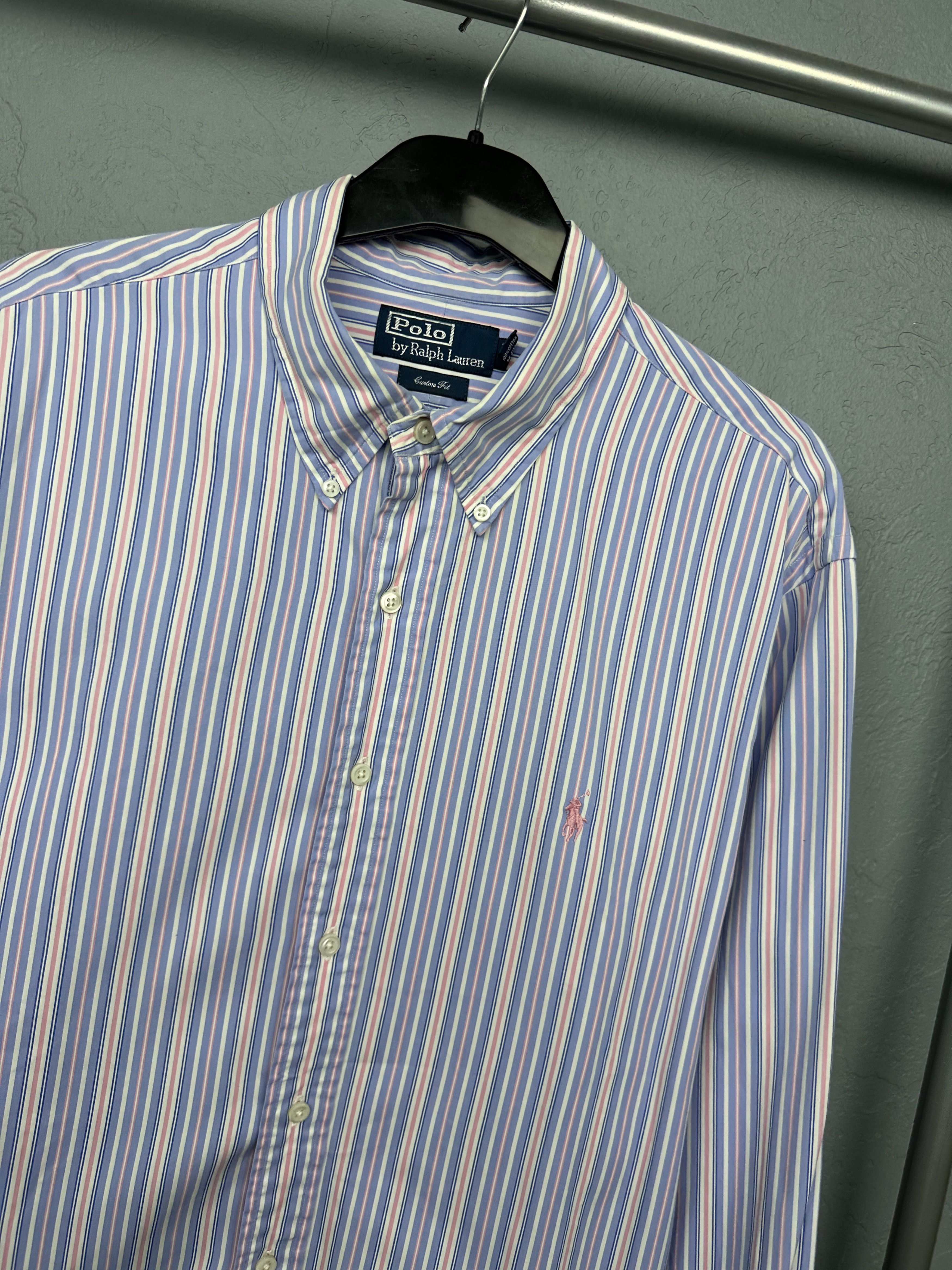Ralph Lauren Polo Ralph Lauren Mens Long Sleeve Striped Shirt Size US XL / EU 56 / 4 - 2 Thumbnail