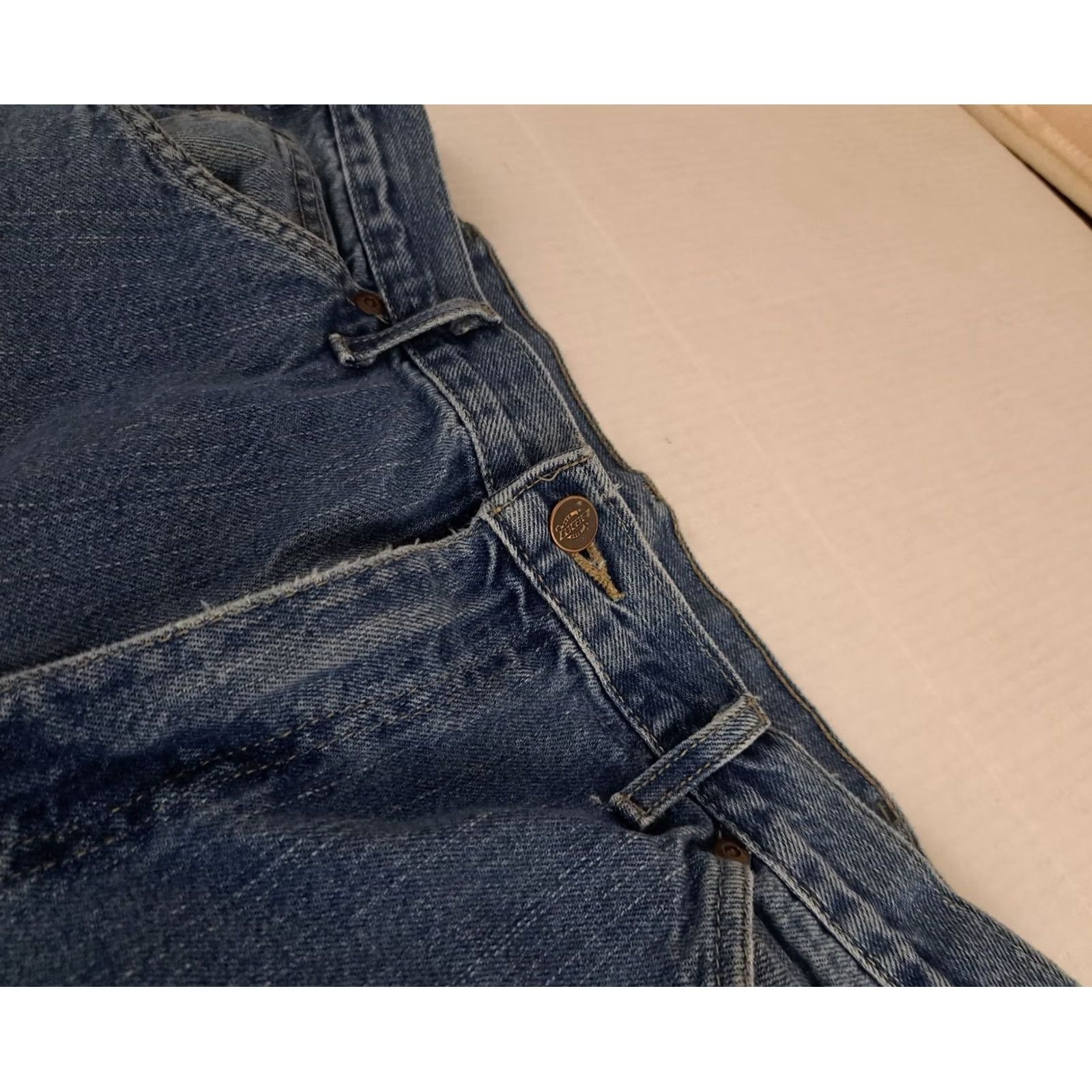 Dickies VINTAGE Dickies Jeans Carpenter 34 Men's Denim 5-Pocket Straight Inseam 30 Blue Cotton Regular Waist 34 Size 34 Size US 34 / EU 50 - 3 Thumbnail
