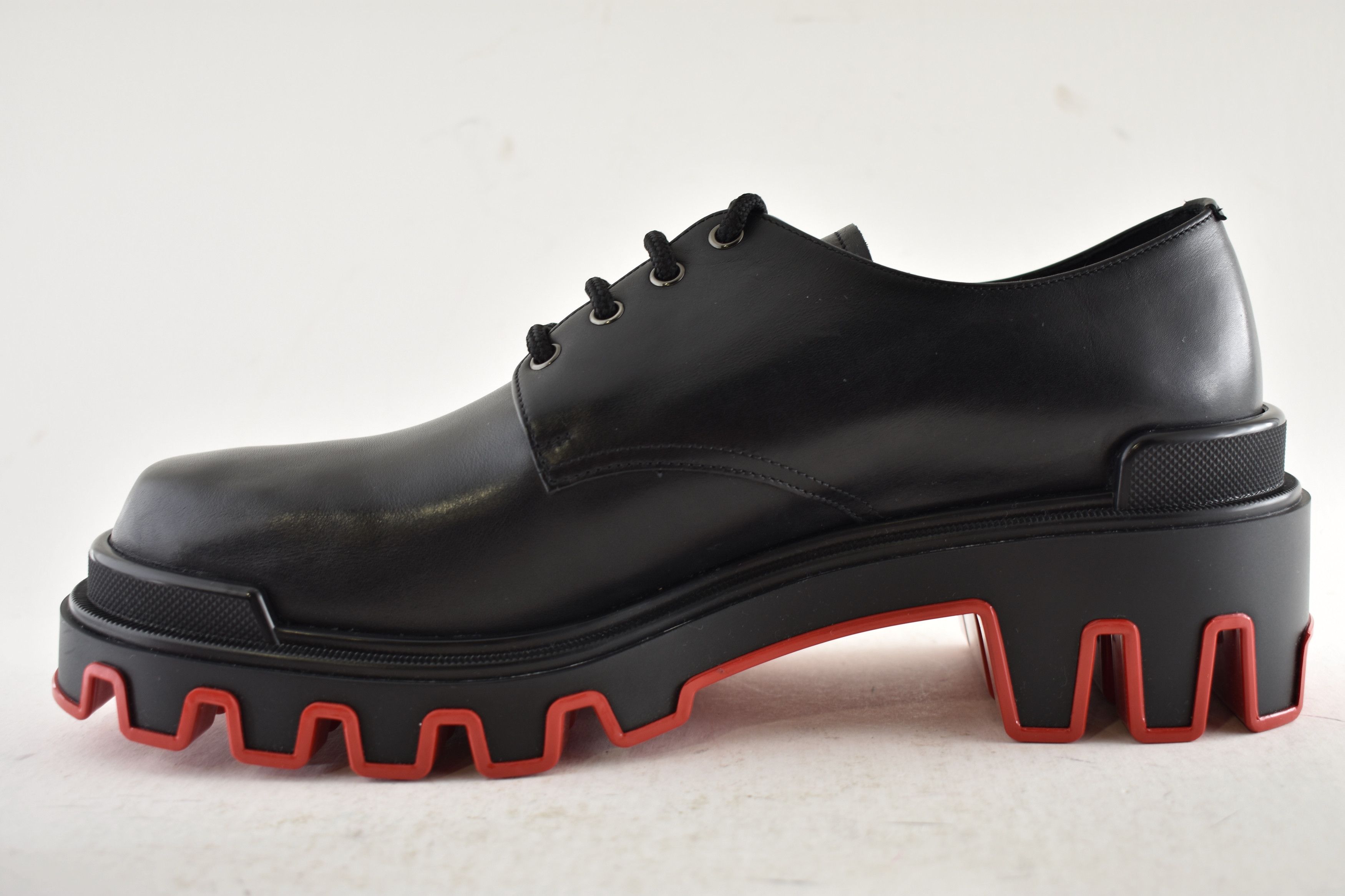 Christian Louboutin Trott Dune Uomo Flat Black Leather Platform Loafer 43.5 10.5 Size US 10.5 / EU 43-44 - 9 Thumbnail