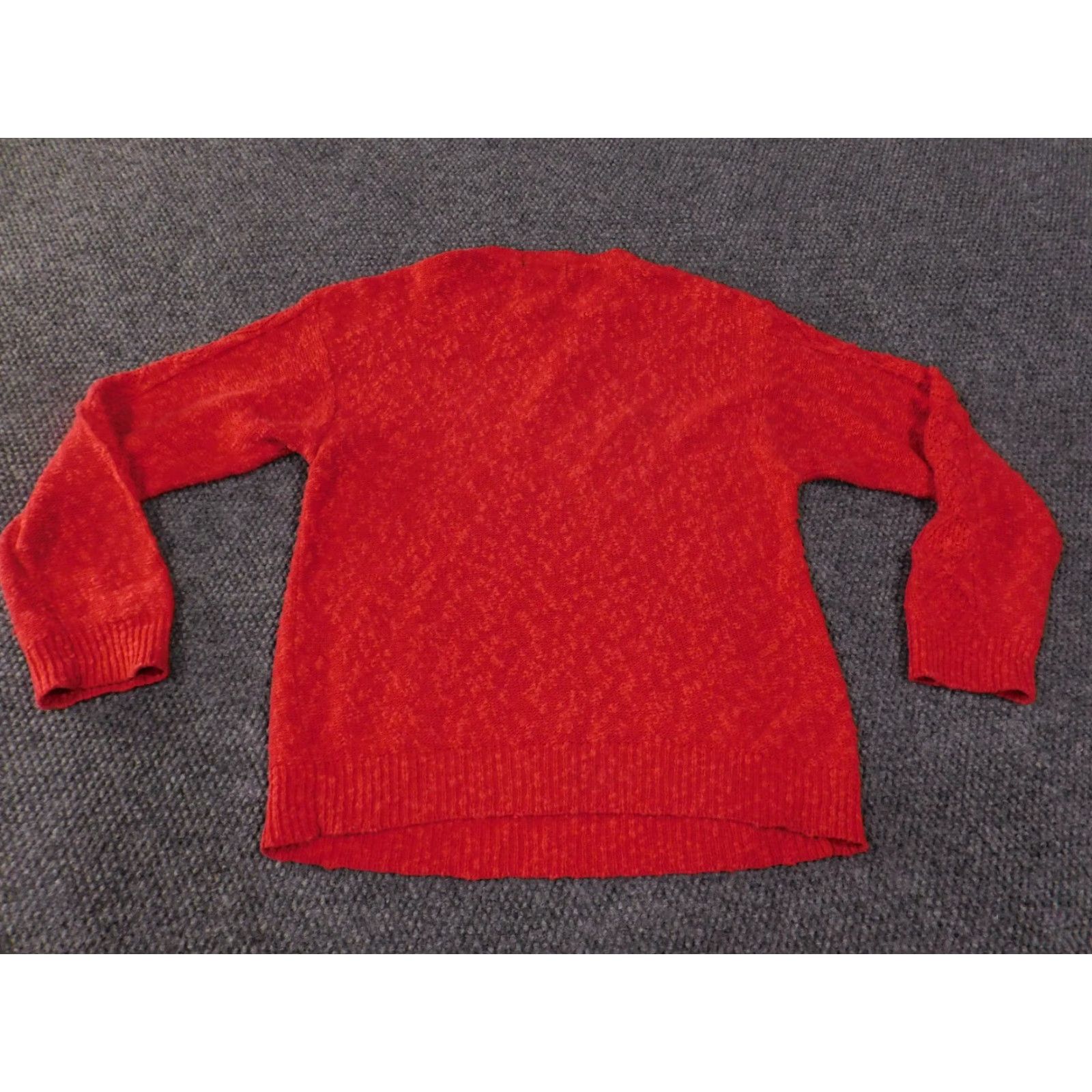Vintage Alcott and Andrews Sweater Womens Medium Red Cable-Knit Pullover Crew Neck Long Sleeve Size M / US 6-8 / IT 42-44 - 6 Thumbnail