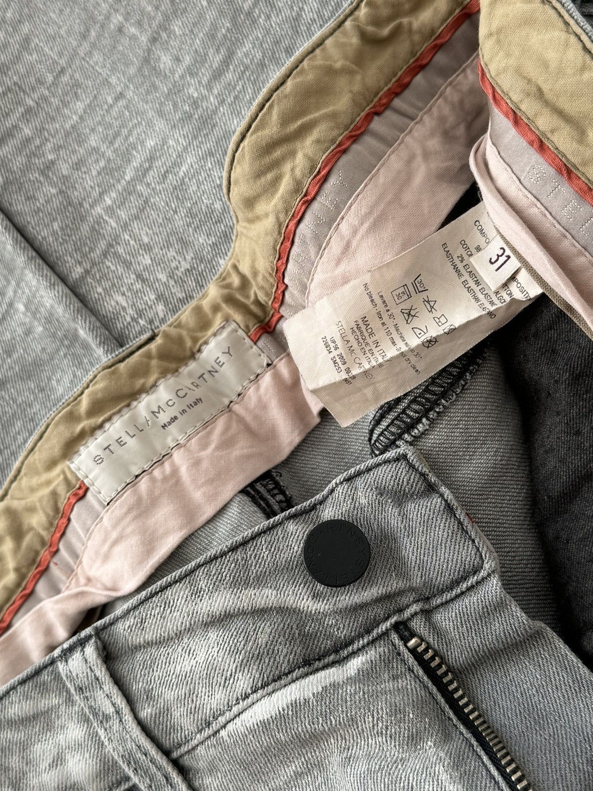 Stella McCartney Stella McCartney Acid Wash Slim Grey Jeans Pants Size US 31 - 6 Thumbnail