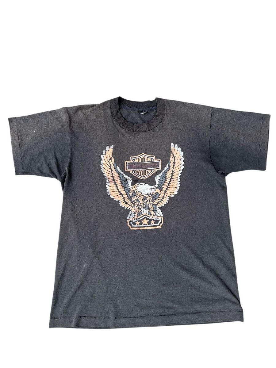 Harley Davidson Vintage Thrashed Sunfaded Harley Davidson Tees Size US L / EU 52-54 / 3 - 1 Thumbnail