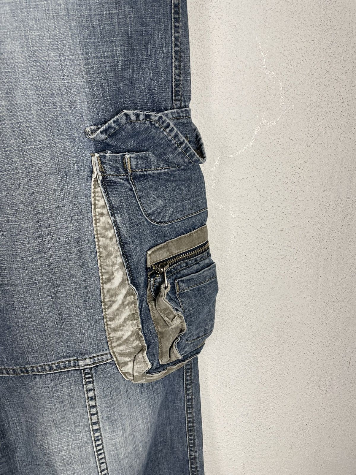 Japanese Brand × Vintage Crazy Prodigy Trapper jeans Y2K Avant-Garde Size US 32 / EU 48 - 4 Thumbnail