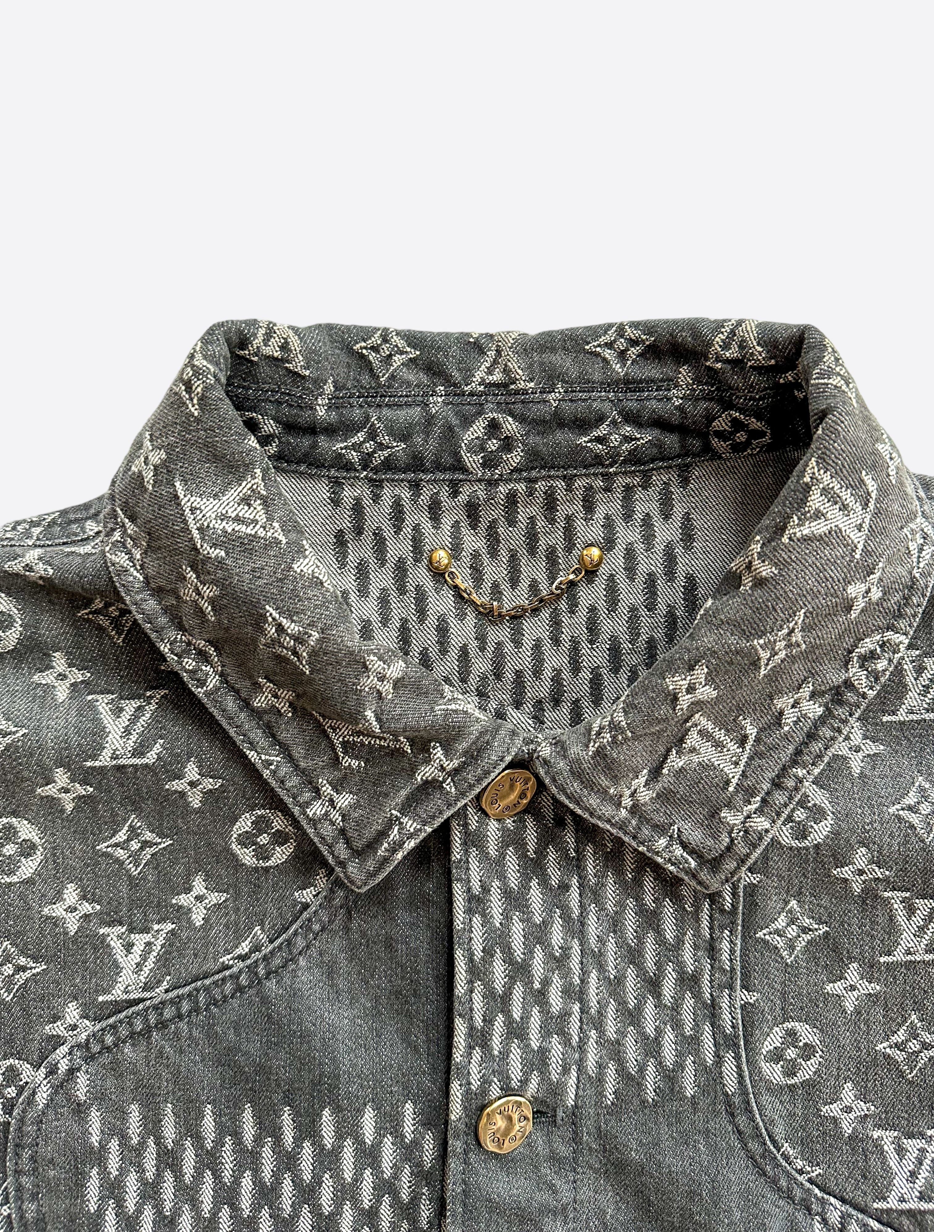 Louis Vuitton Louis Vuitton Nigo Grey Monogram Denim Jacket Size US L / EU 52-54 / 3 - 4 Thumbnail