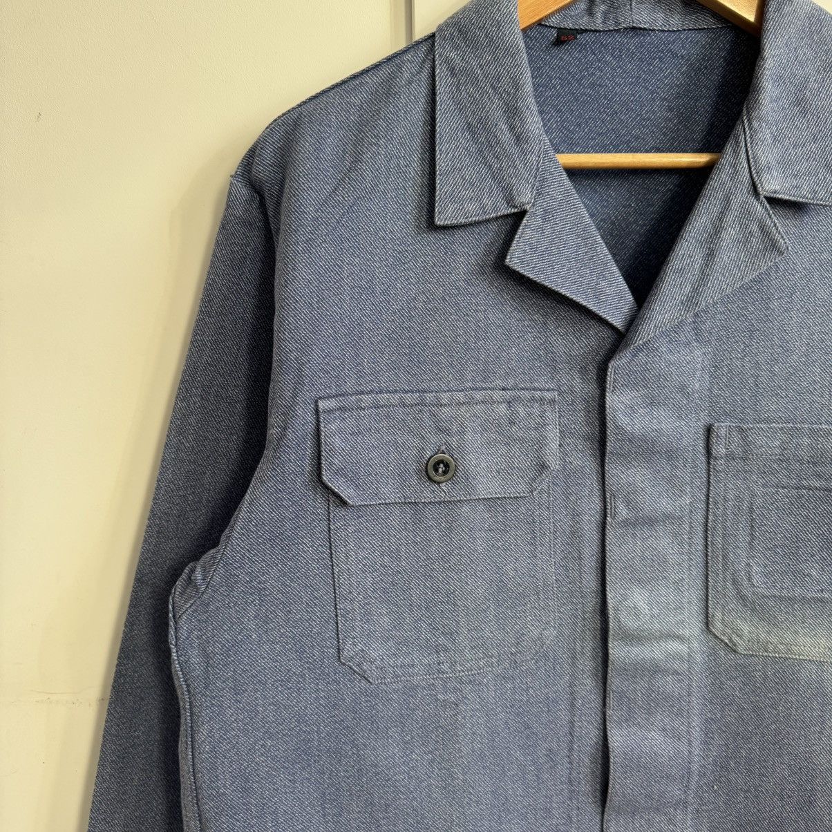 Vintage Vintage faded heavy cotton chore works french jacket Size US L / EU 52-54 / 3 - 4 Thumbnail