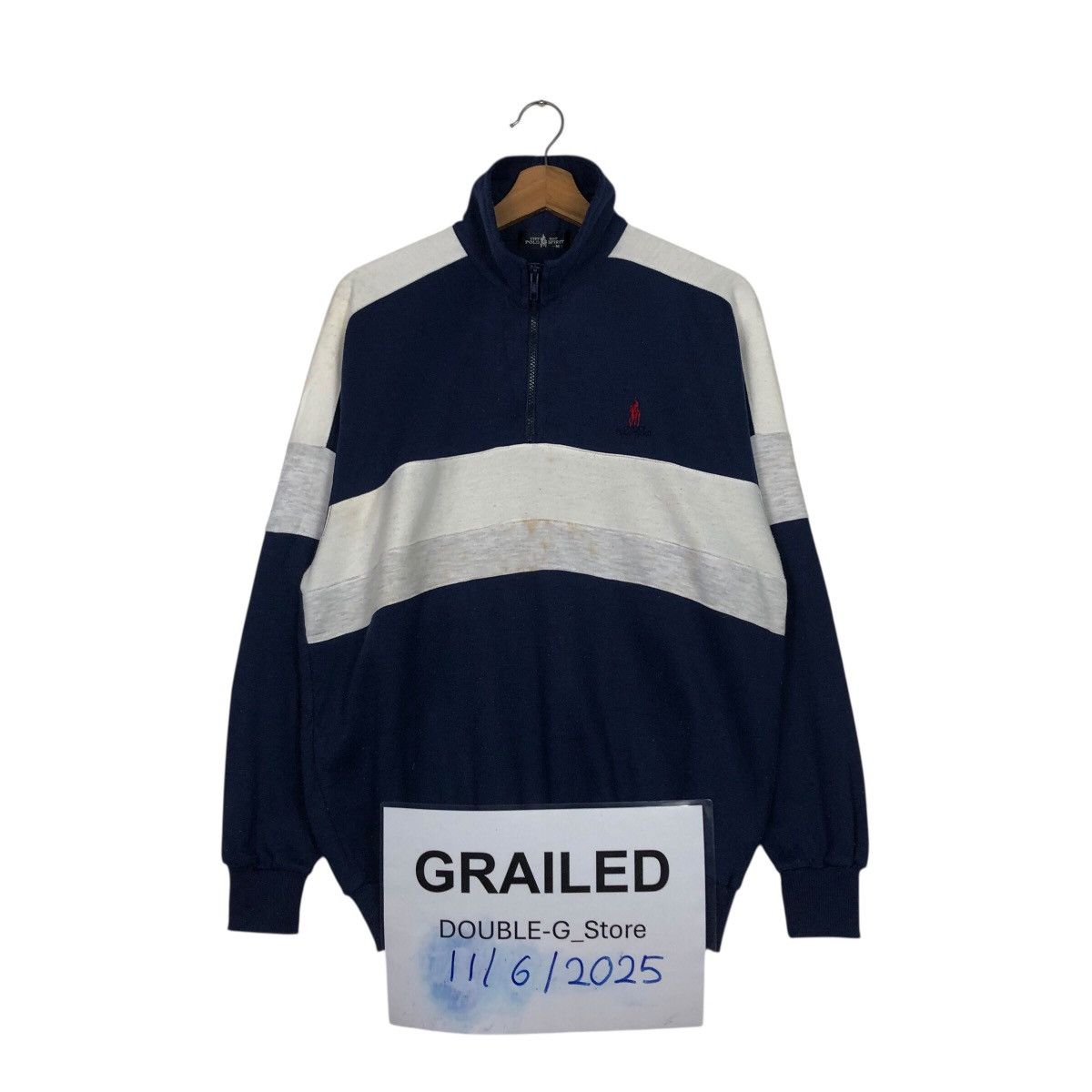 Japanese Brand 📌Vintage Half Zipper Anorak Sweatshirt Collar Polo Spirit Size US M / EU 48-50 / 2 - 1 Thumbnail