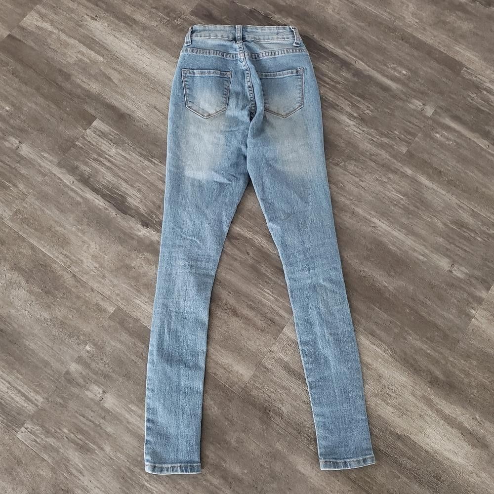 Designer Denim Distressed UWJ High Waisted Skinny Jean Size 25" / US 0 / IT 36 - 2 Thumbnail
