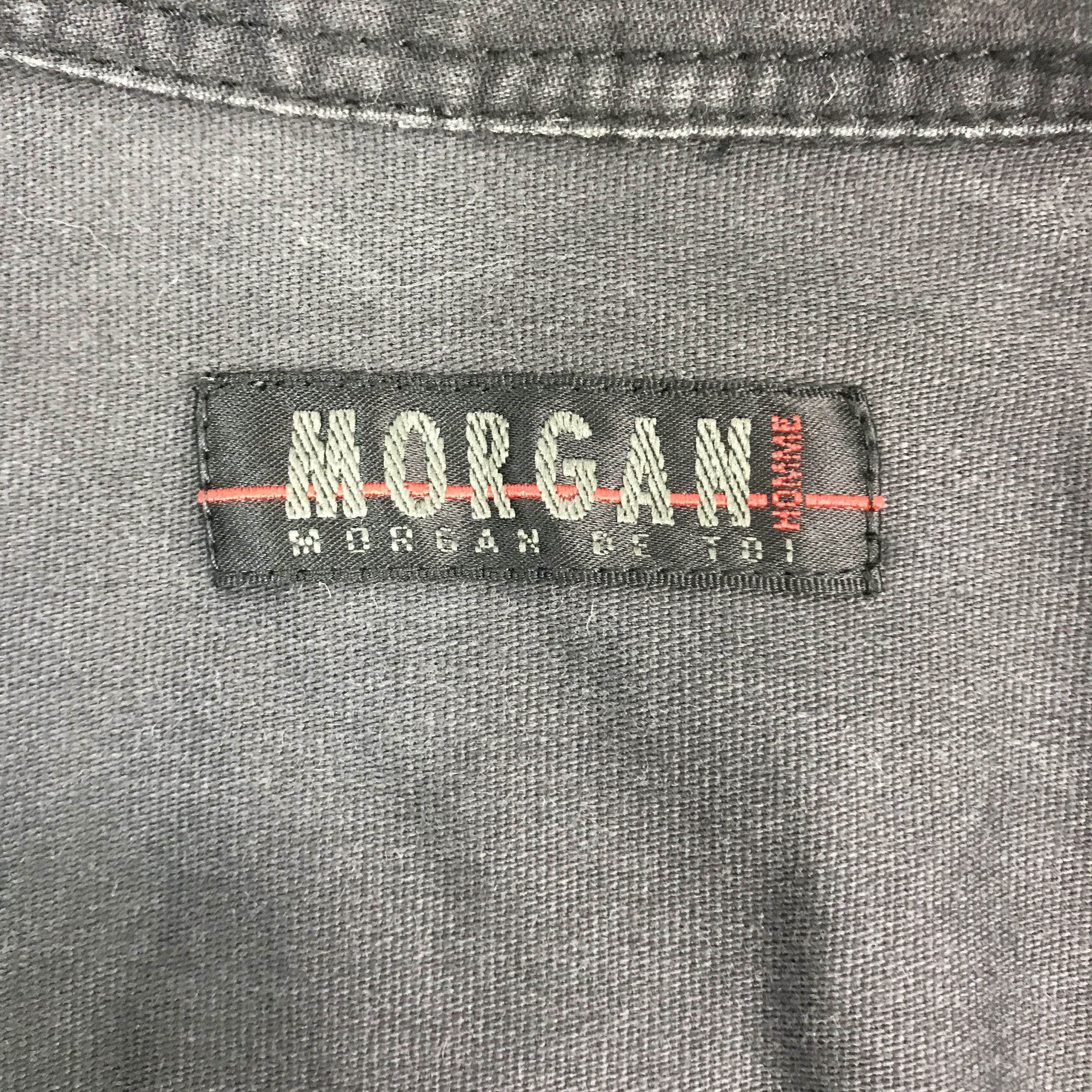 Japanese Brand × Morgan Homme morgan Homme black Faded Punk Snap button shirts Size US M / EU 48-50 / 2 - 10 Thumbnail