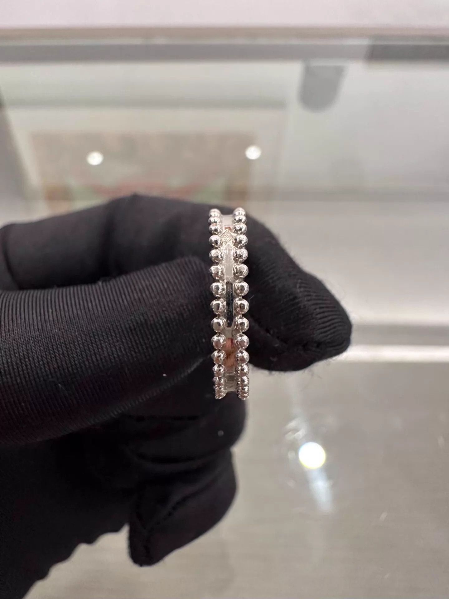 Van Cleef & Arpels VC&A Estelle 0.3ct EVVS1 Diamond Pt Ring 49 new Size ONE SIZE - 5 Thumbnail