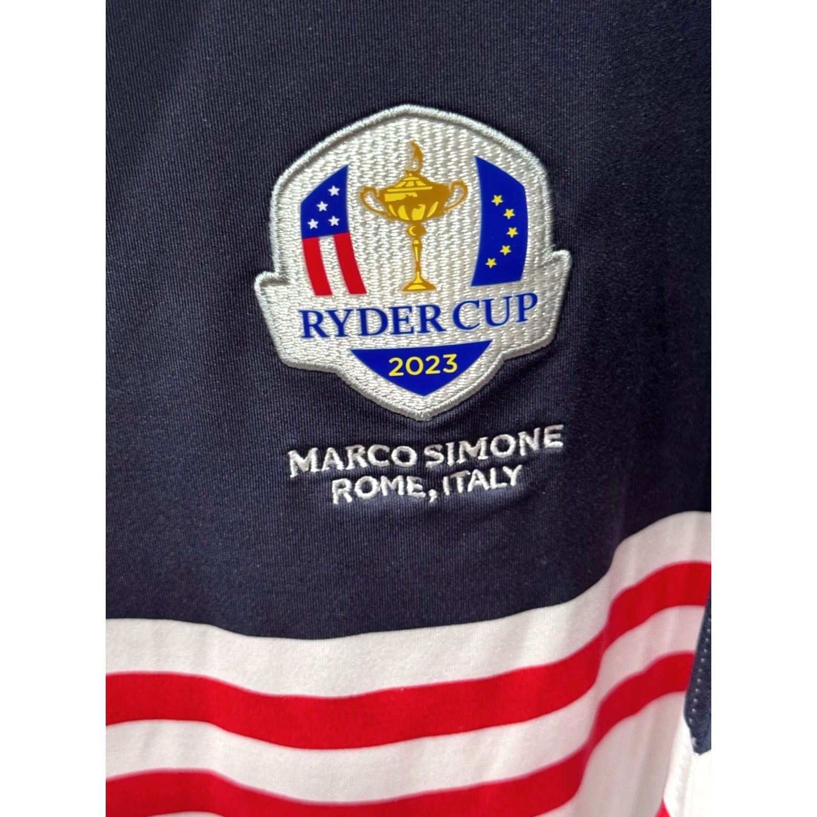 Footjoy Footjoy Polo Shirt Men Large L Rome Italy 23 Rider Cup Multicolor Long Sleeve Polo Shirt Size US XS / EU 42 / 0 - 6 Thumbnail