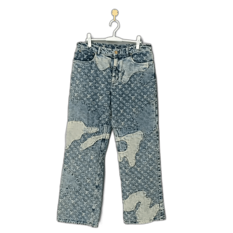 Louis Vuitton Louis Vuitton Nigo Deconstructed Denim Pants Size US 34 / EU 50 - 1 Thumbnail