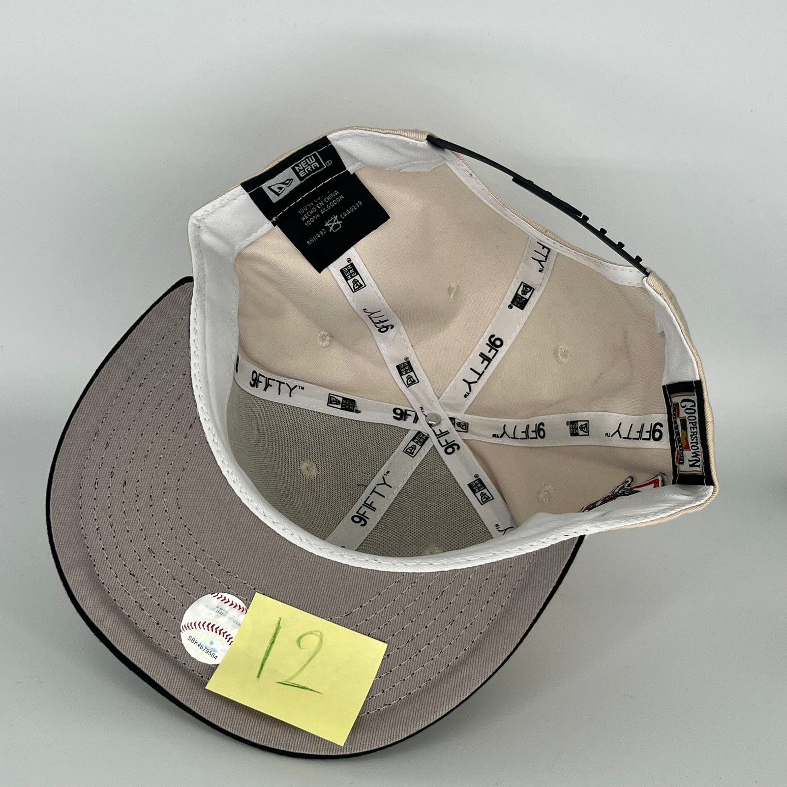 New Era Khaki Black Atlanta Braves N.L Side Patch New Era MLB 9Fifty Size ONE SIZE - 4 Thumbnail