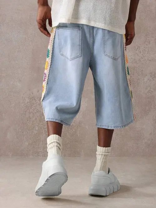 Jean Vintage Y2k Shorts Jorts RETRO Size US 36 / EU 52 - 3 Thumbnail