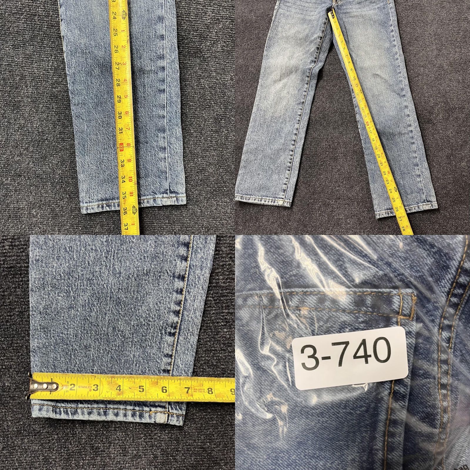 Vintage Aéropostale Jeans Mid Rise Ankle Straight Womens 0 Medium Blue Stretch Denim Jeans Women Regular Fit Pocket Zip Closure Size 25" / US 0 / IT 36 - 8 Thumbnail
