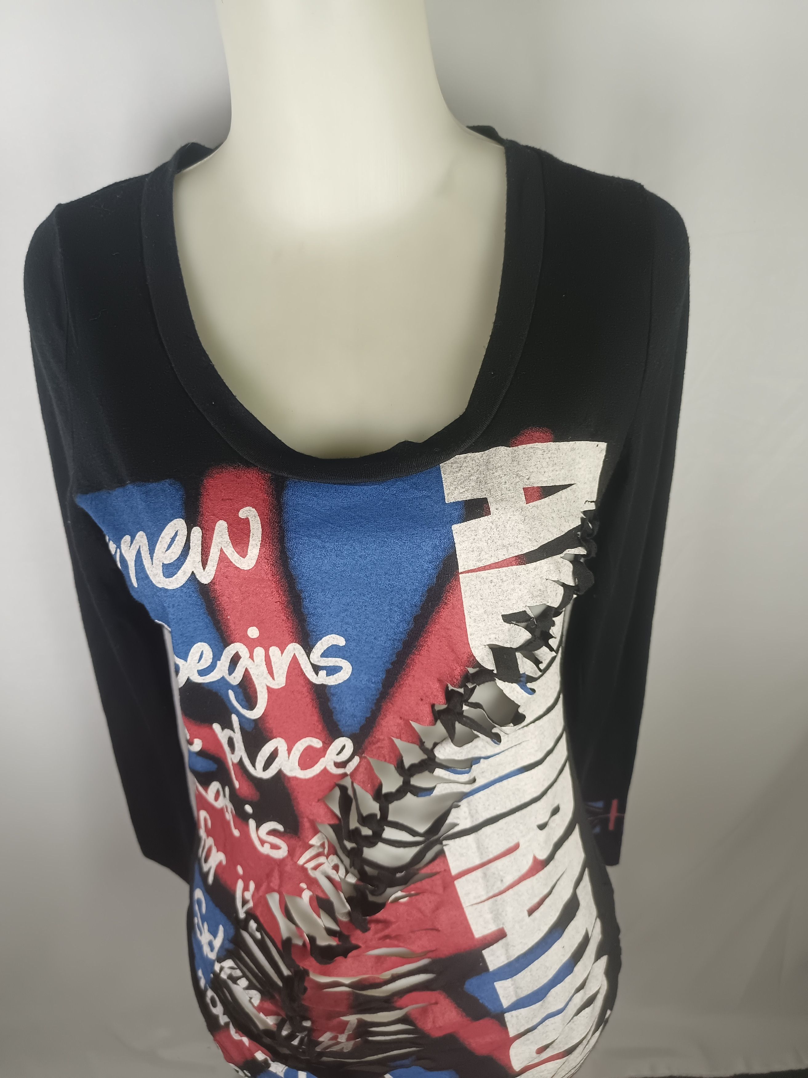 Japanese Brand Knick Knack Distressed Grunge Punk long Sleeve Tshirt Size US M / EU 48-50 / 2 - 15 Thumbnail