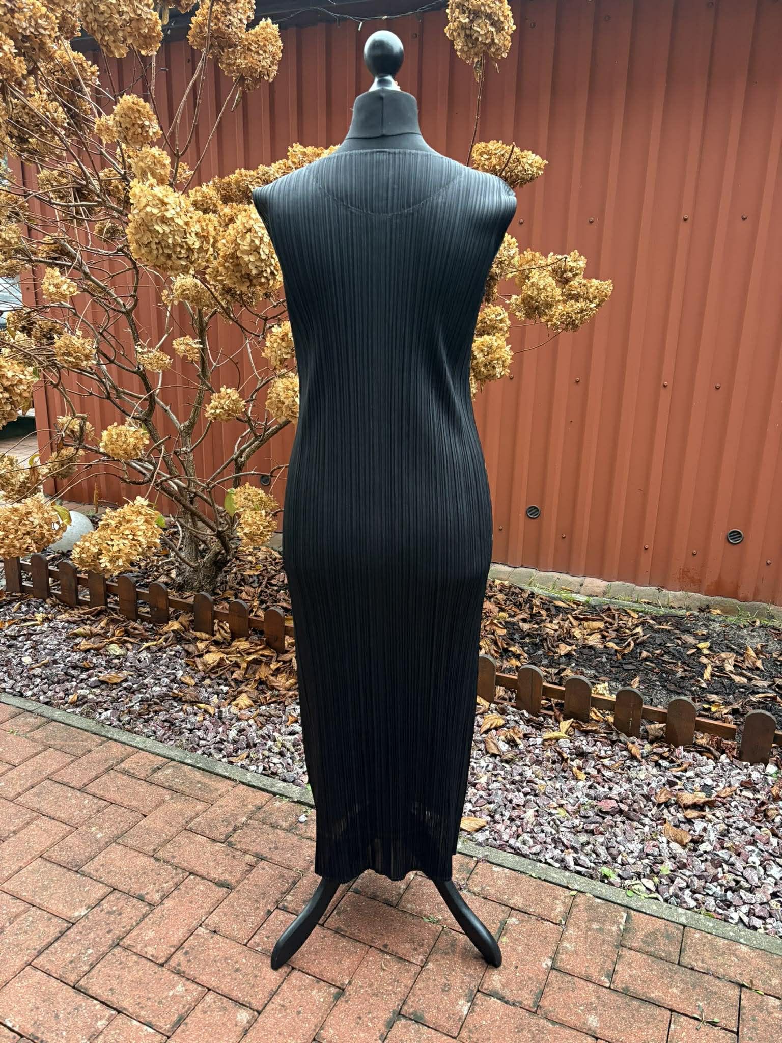 Issey Miyake Pleats Please Double-layered Polka Dot Dress