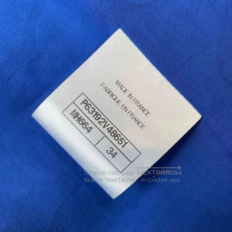 Chanel Chanel Blue and white woven jacket Size XXS / US 00 / IT 34 - 6 Thumbnail