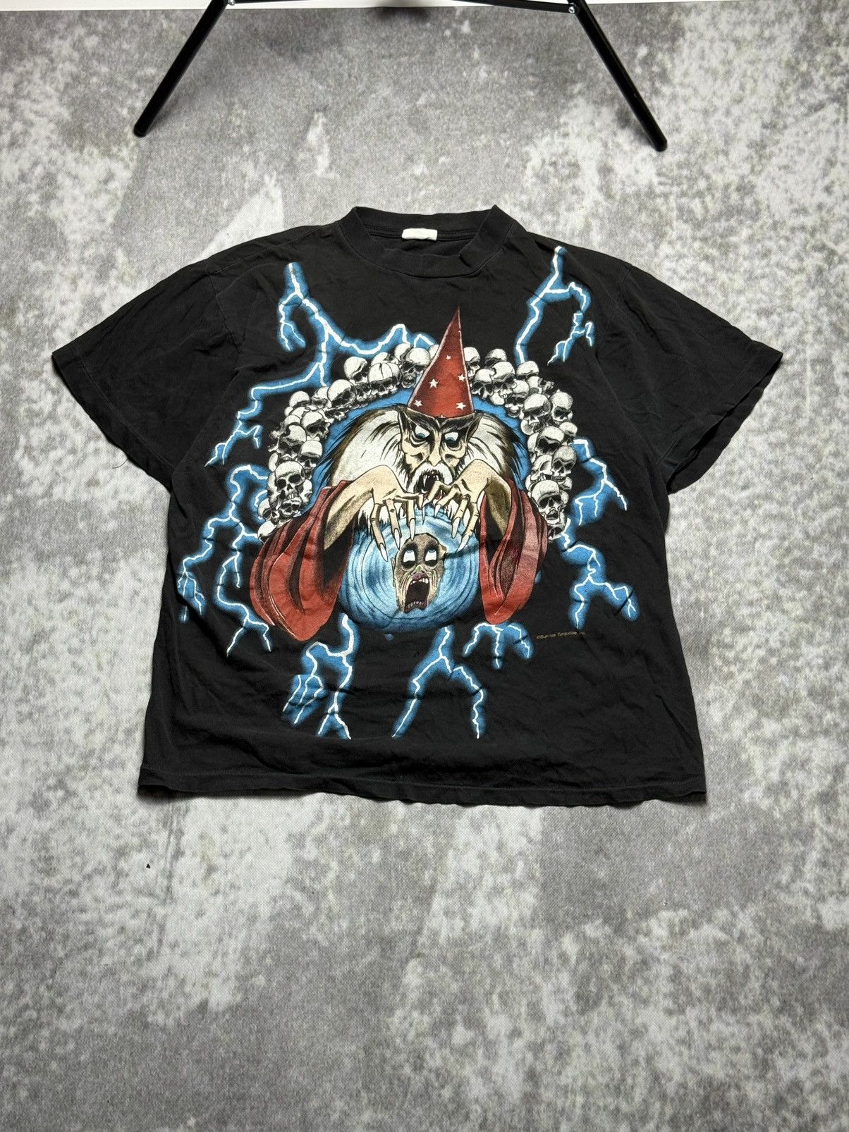 Other Vintage 90s Thunder Wizard All Over Print T-Shirt Size US L / EU 52-54 / 3 - 1 Thumbnail