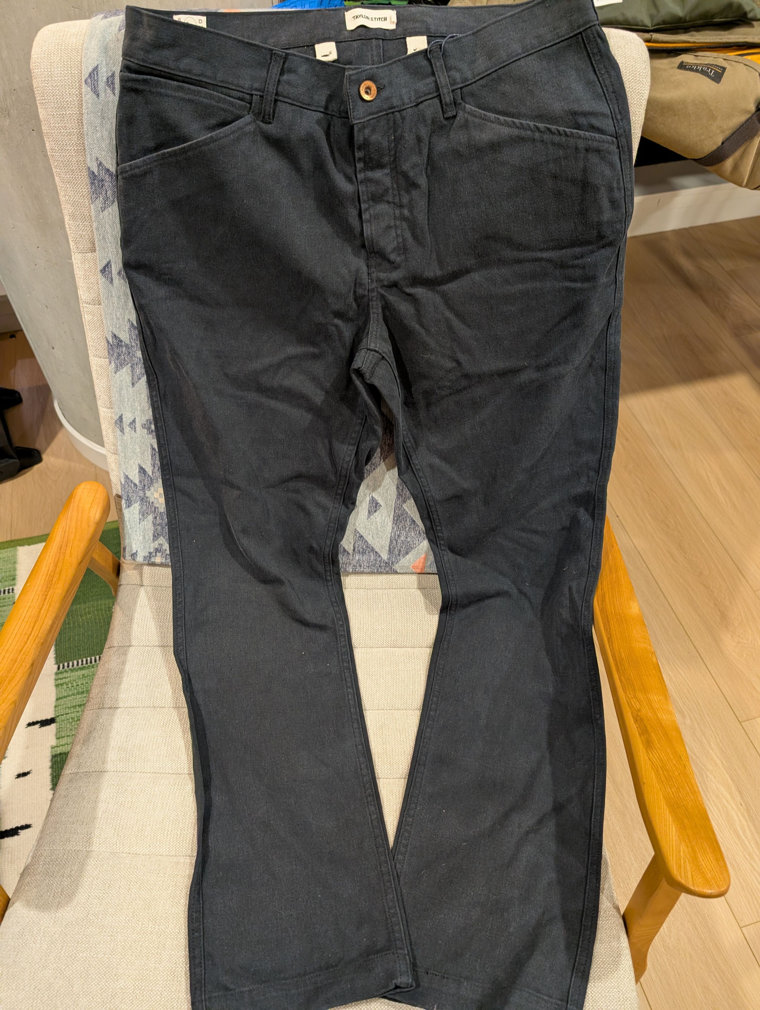 Taylor Stitch The Camp Pant in Coal Boss Duck Size US 36 / EU 52 - 1 Thumbnail