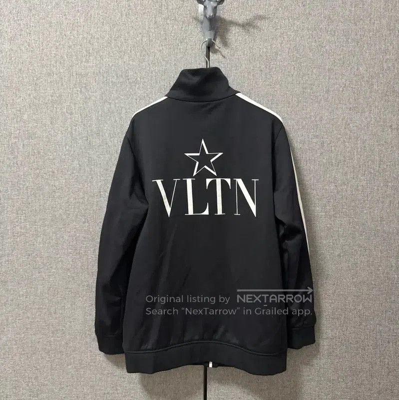 Valentino Valentino Men's Black Embroidered Logo Jacket . Size US M / EU 48-50 / 2 - 2 Thumbnail