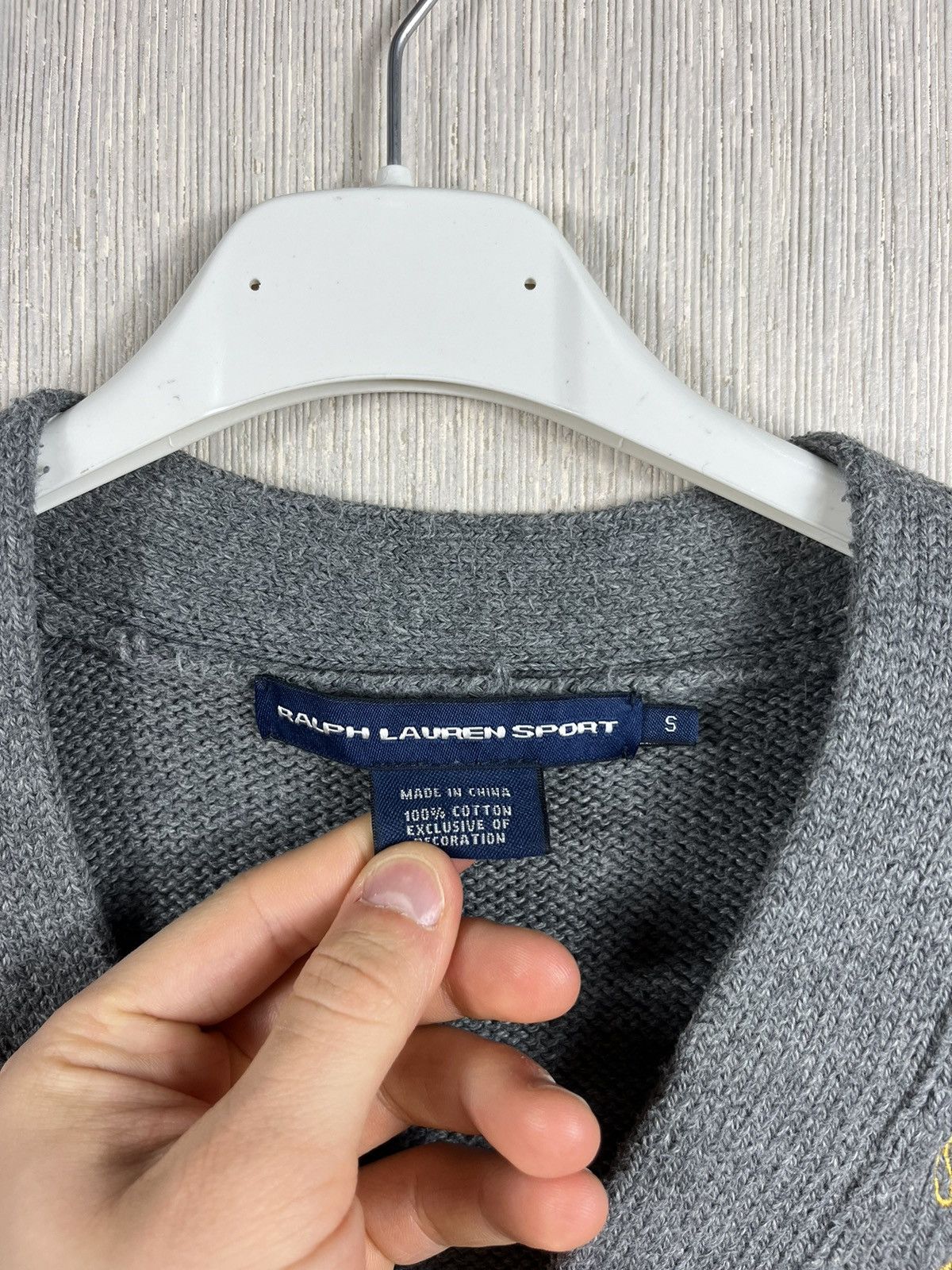 Polo Ralph Lauren × Ralph Lauren Sport × Vintage Vintage Polo Ralph Lauren sport big pony logo knit sweater Size S / US 4 / IT 40 - 8 Thumbnail