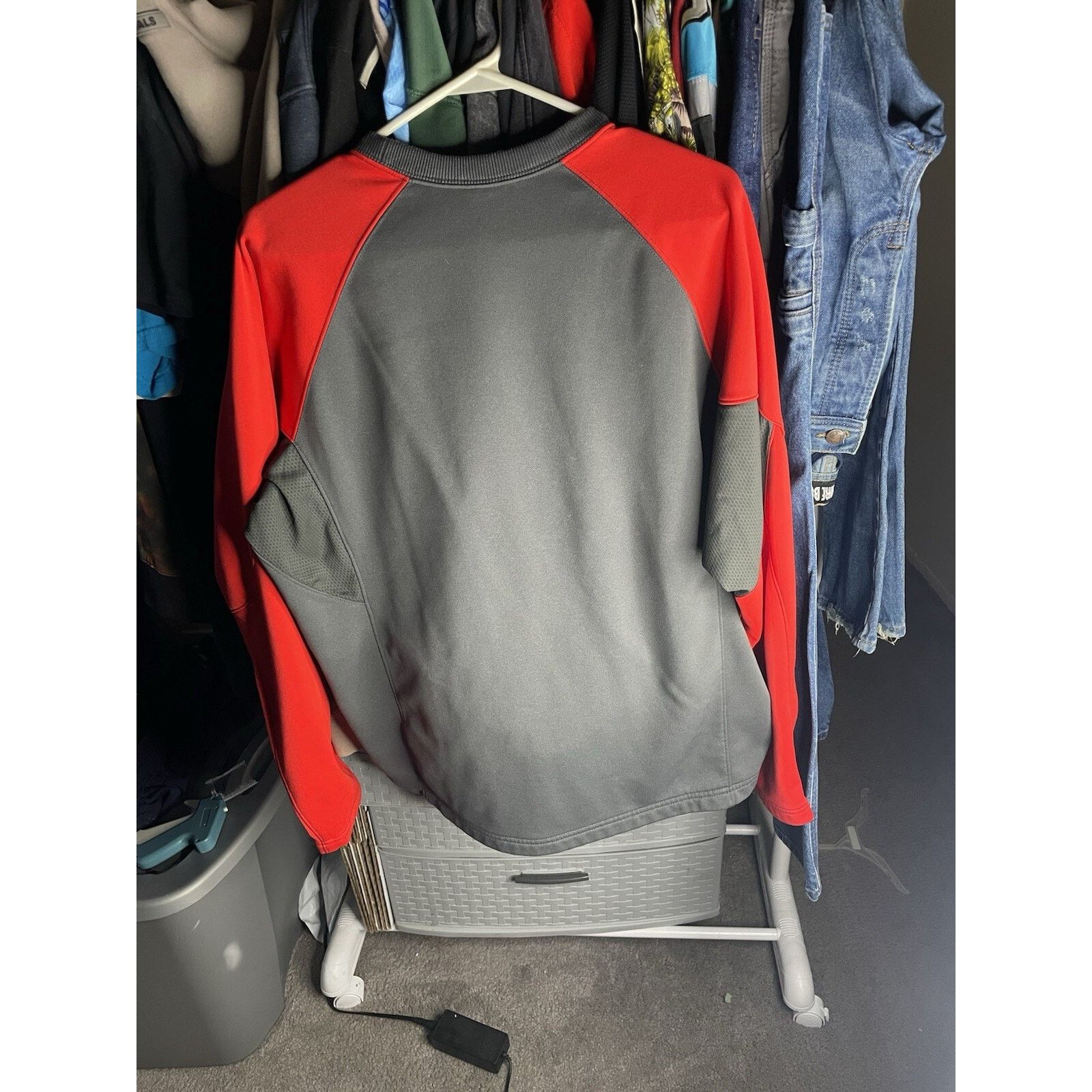 Nike Size Medium- Nike BSBL Center Swoosh Mens Red Sweatshirt Size US M / EU 48-50 / 2 - 2 Thumbnail