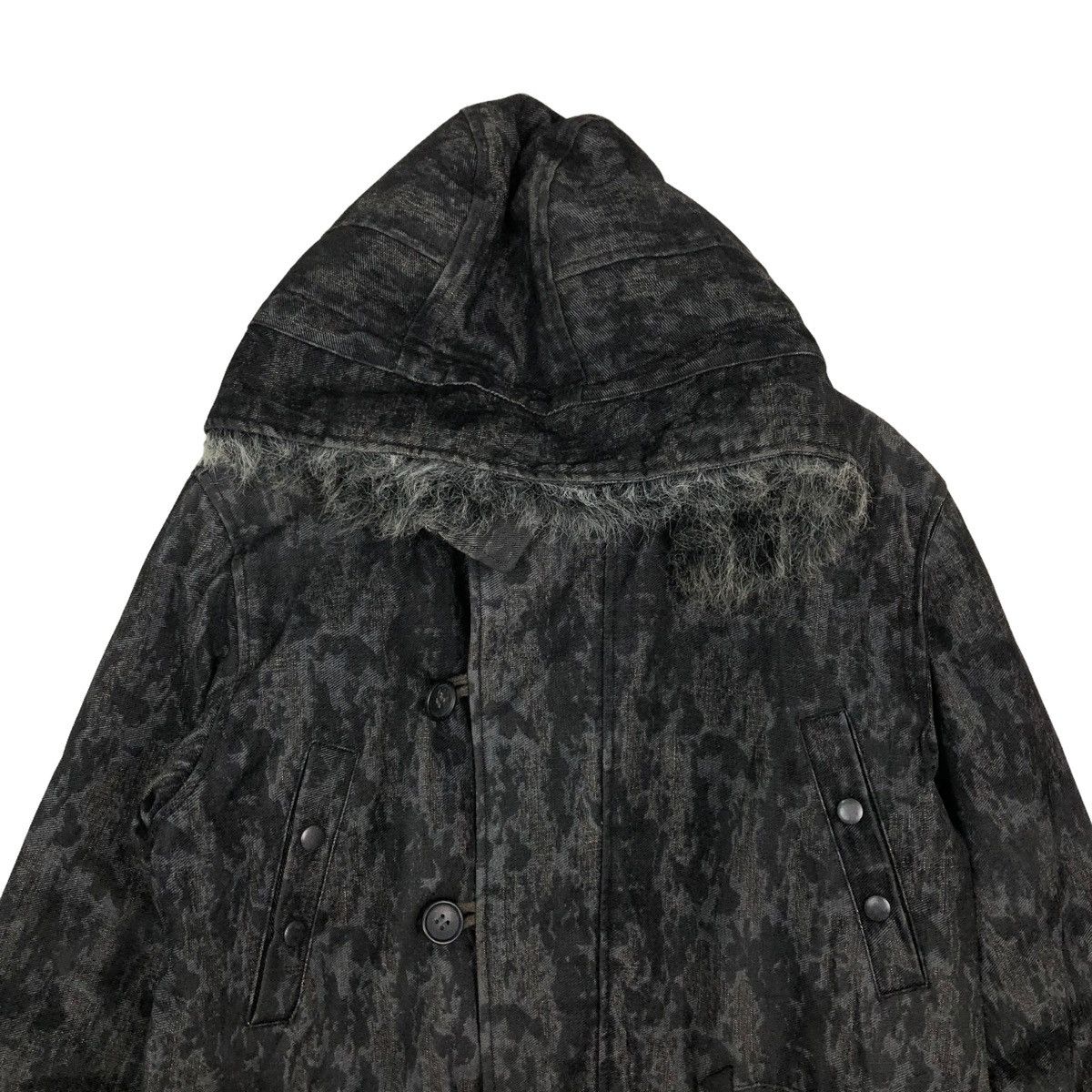 In The Attic 💥90’s Rare Over Size Jacket In The Attic Mink Fur Hoodie Size US M / EU 48-50 / 2 - 3 Thumbnail