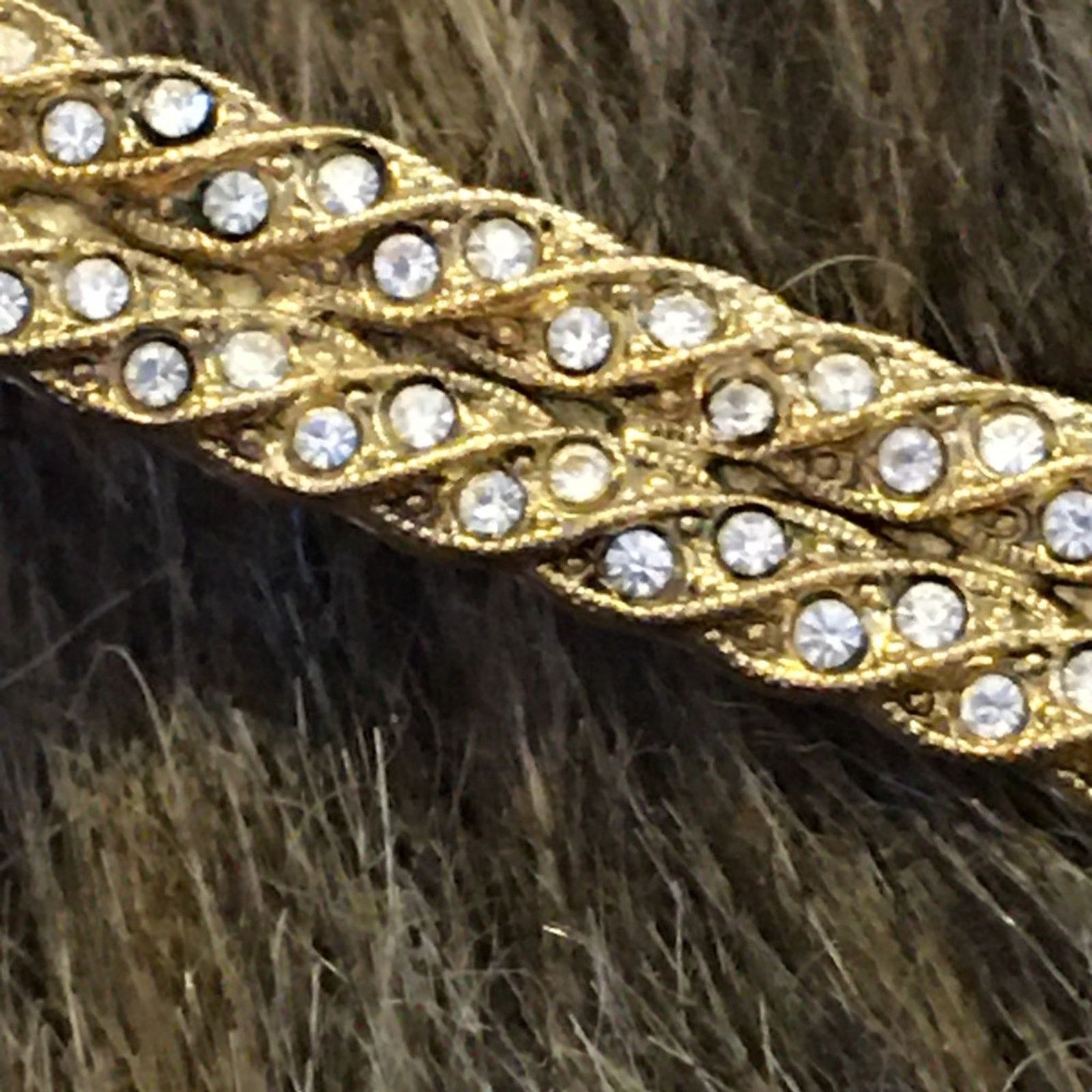 Jewelry Vintage 80s 1928 faux pearl rhinestone brooch pin Size ONE SIZE - 4 Thumbnail
