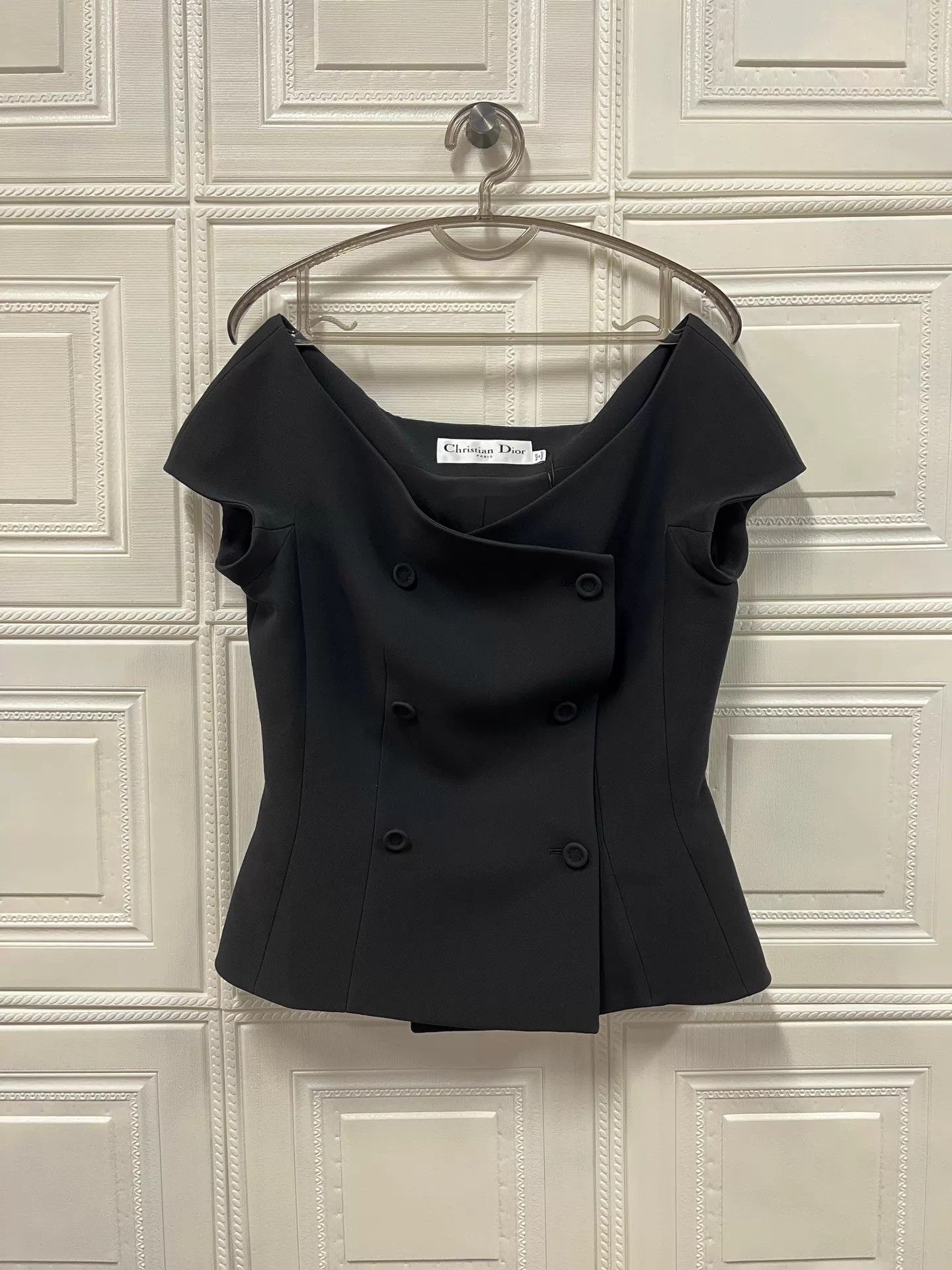 Dior Dior DB Off-Shoulder Wool Blend Jacket 40 (New) Size M / US 6-8 / IT 42-44 - 1 Thumbnail