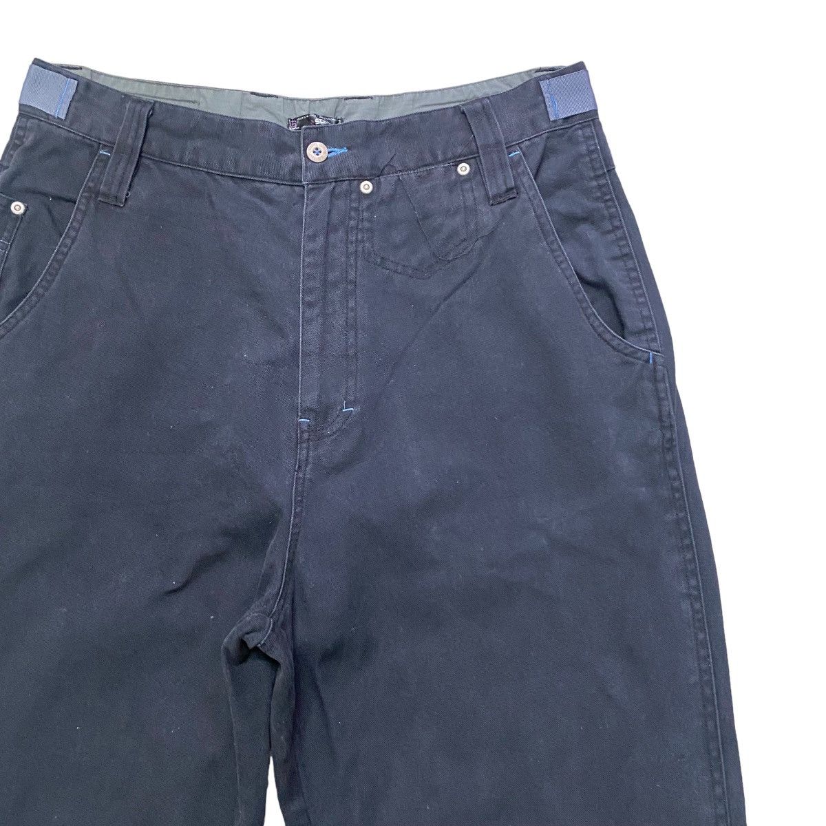 Japanese Brand SOLJAH Velcro Strap Baggy Pants Similar Girbaud Size US 32 / EU 48 - 5 Thumbnail