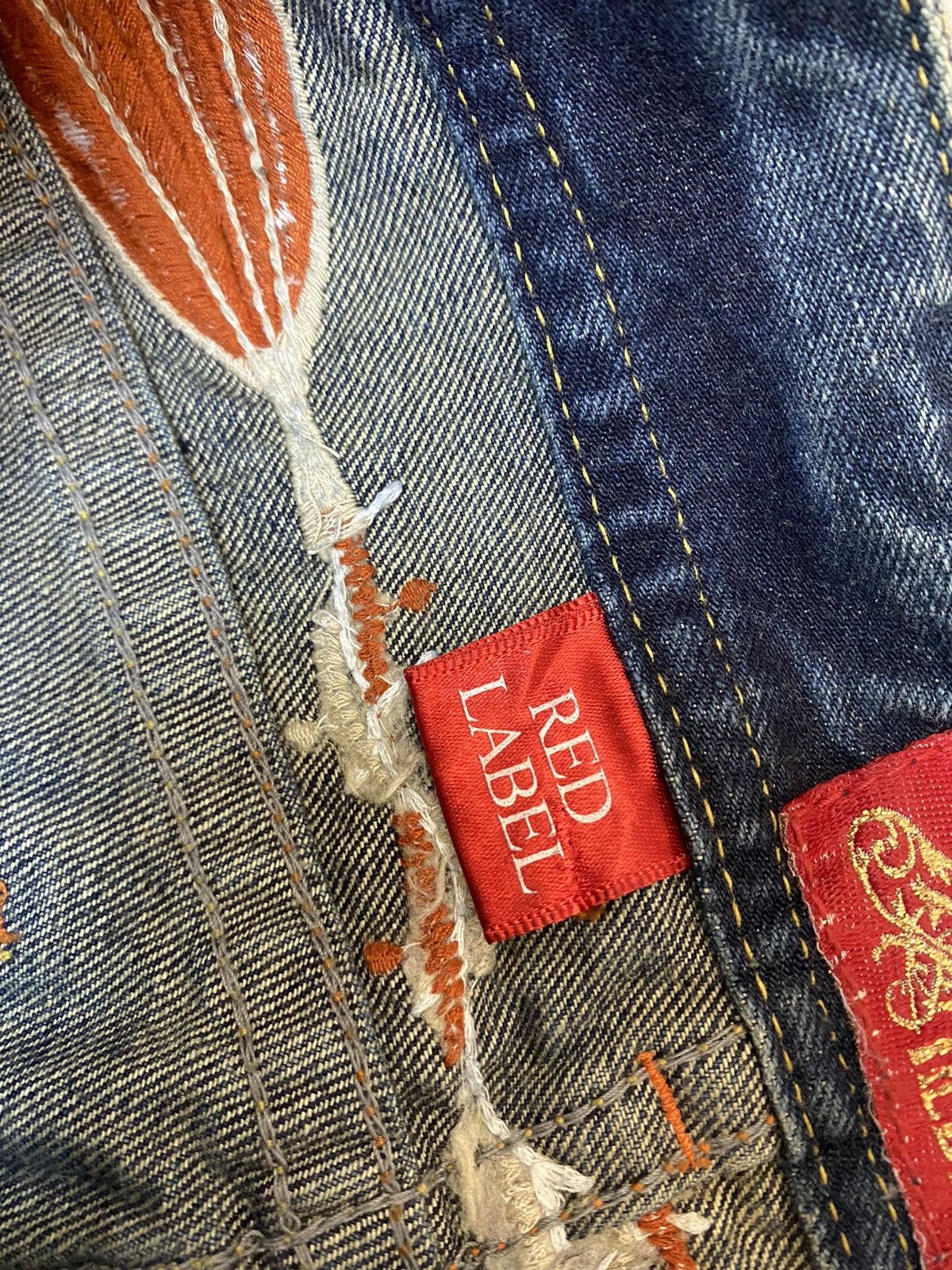Hysteric Glamour REDPEPPER DENIM BOOTCUT FLARE WITH EMBROIDERY NATIVE DESIGN Size 28" / US 6 / IT 42 - 4 Thumbnail