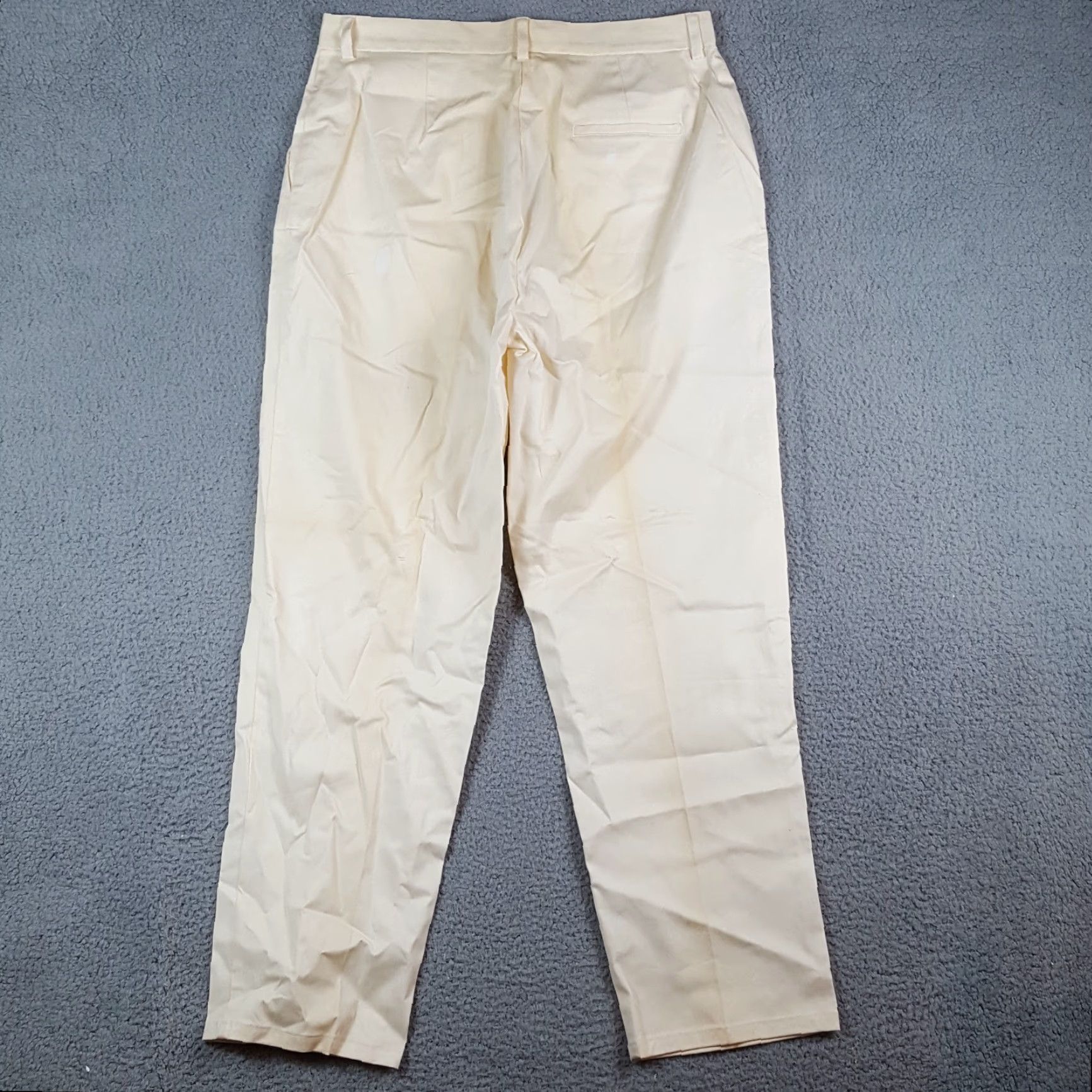 Nike VINTAGE Nike Golf Chinos Women's Size 14 Stretch 2000s Chino Pants White 90s Bohemian Preppy Mens Womens Girls Size 36" / US 14 / IT 50 - 7 Thumbnail