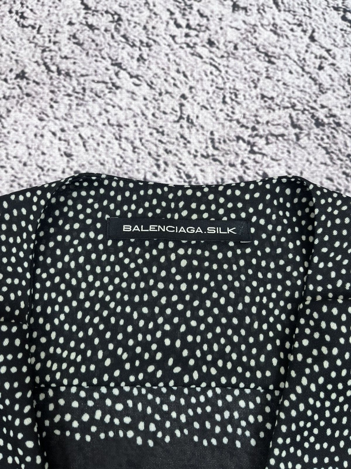 Balenciaga BALENCIAGA SILK ARCHIVE POLKA DOT MESH WRAP DRESS CARDIGAN Size XS / US 0-2 / IT 36-38 - 6 Thumbnail
