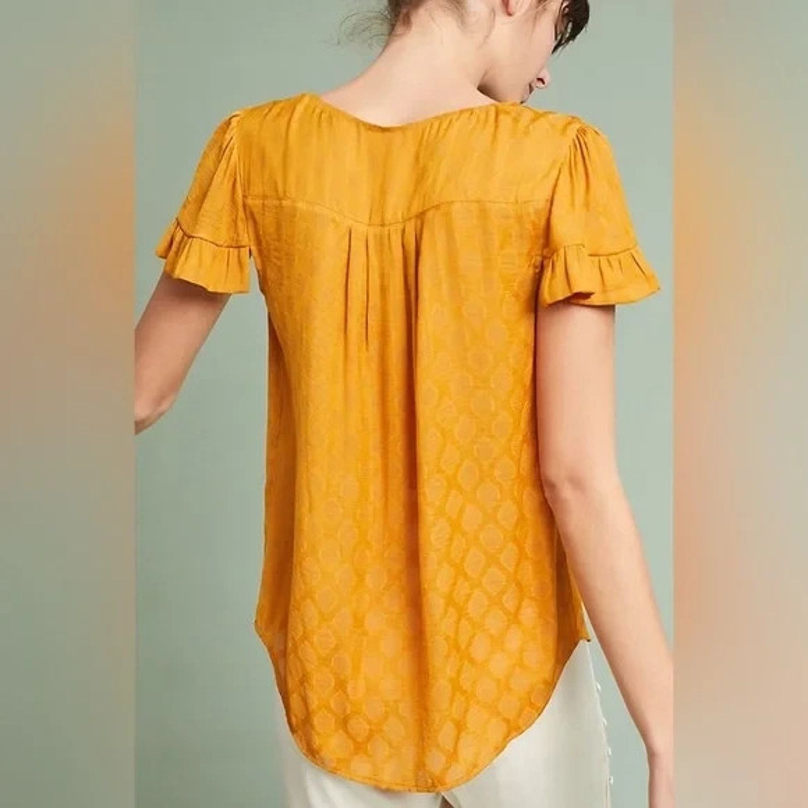 Anthropologie Anthropologie Maeve Hailey Flutter Sleeve size S A001561 Size S / US 4 / IT 40 - 2 Thumbnail