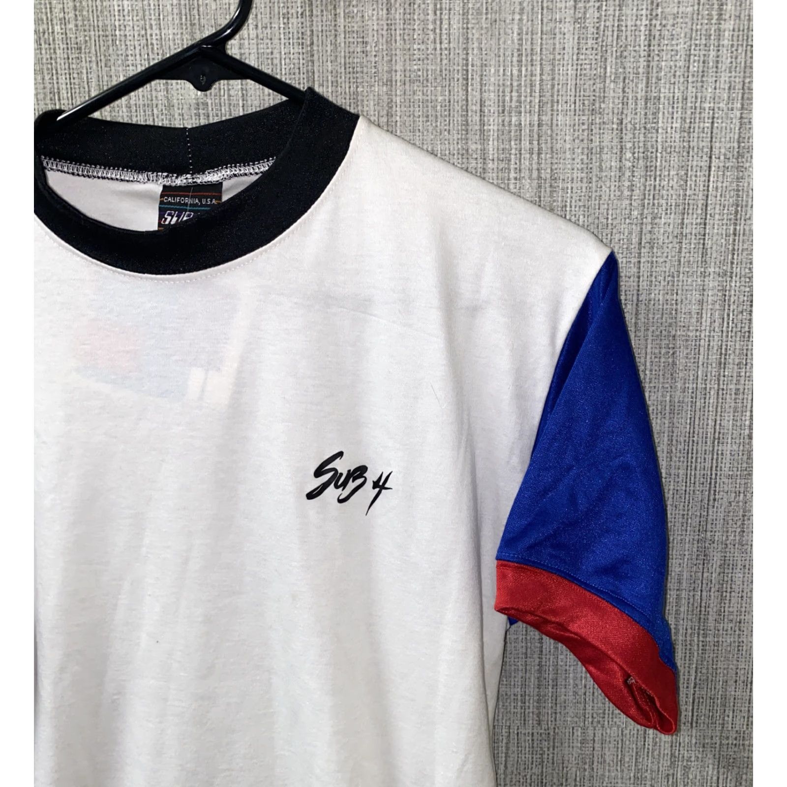 Vintage VINTAGE Sub 4 T-Shirt Mens White/Blue Basic Short Sleeve Size M NWT Back Pocket Size US M / EU 48-50 / 2 - 2 Thumbnail