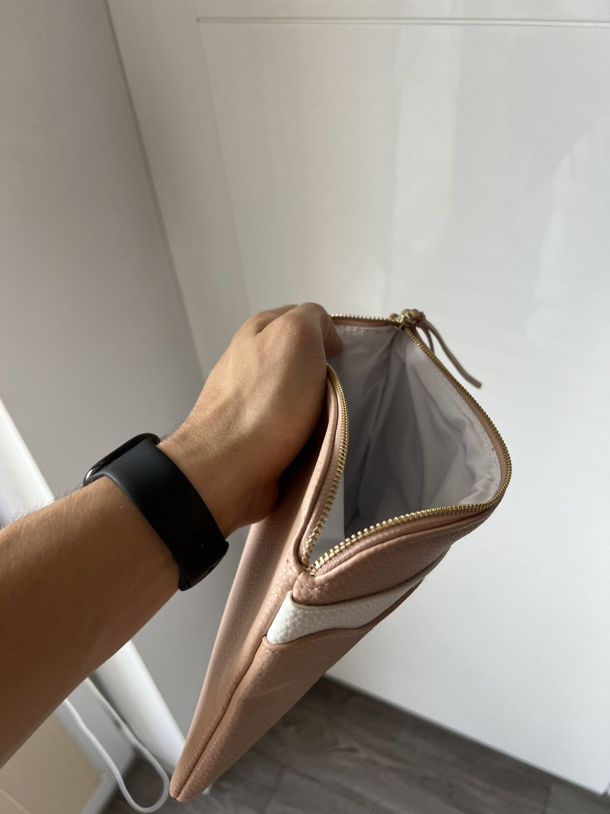 Chloe Chloe Parfum Zip Navy Pink/Beige Clutch Bag Size ONE SIZE - 13 Thumbnail
